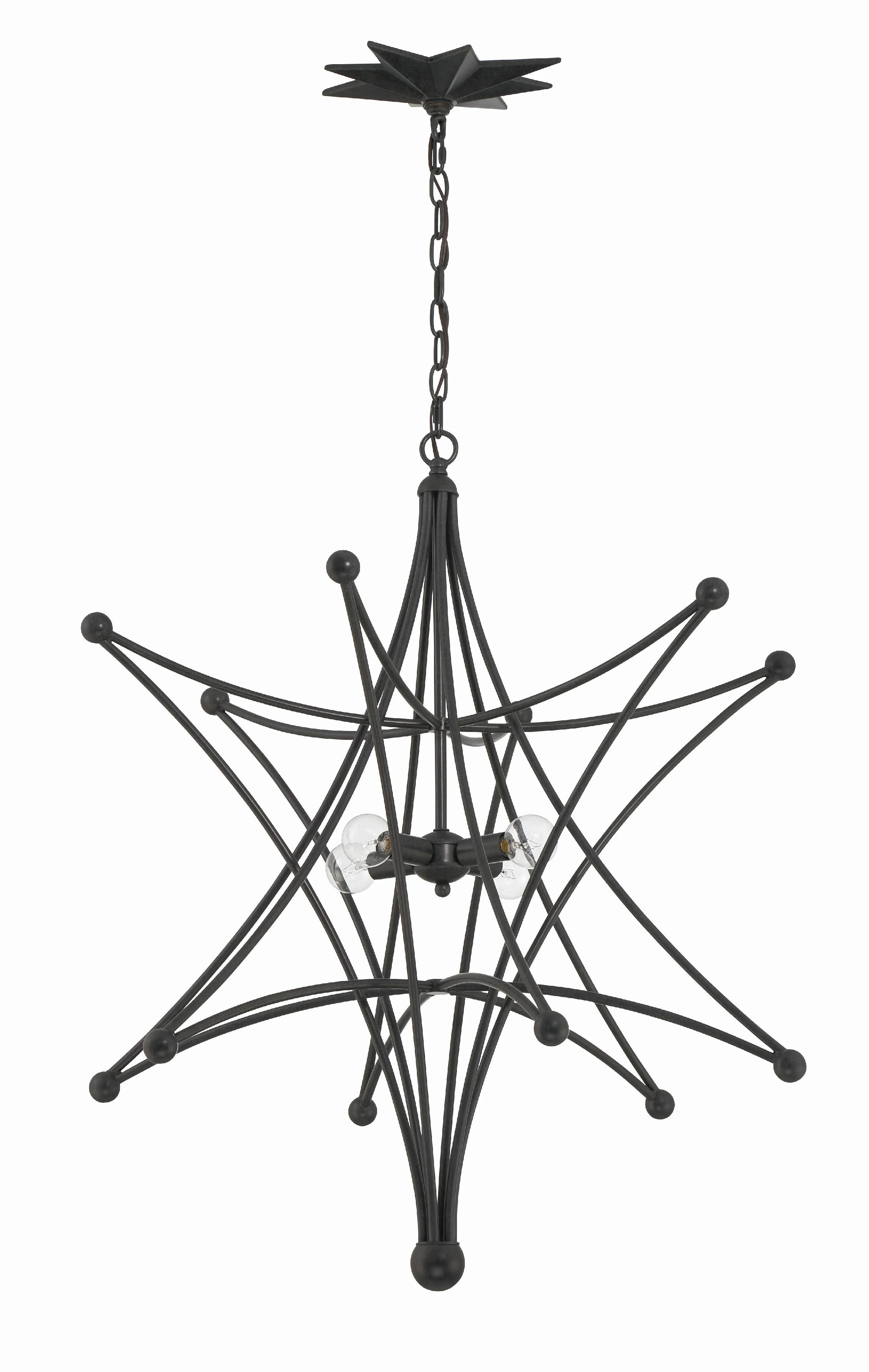 Crystorama Astro 27'' Black Chandelier - Image 6