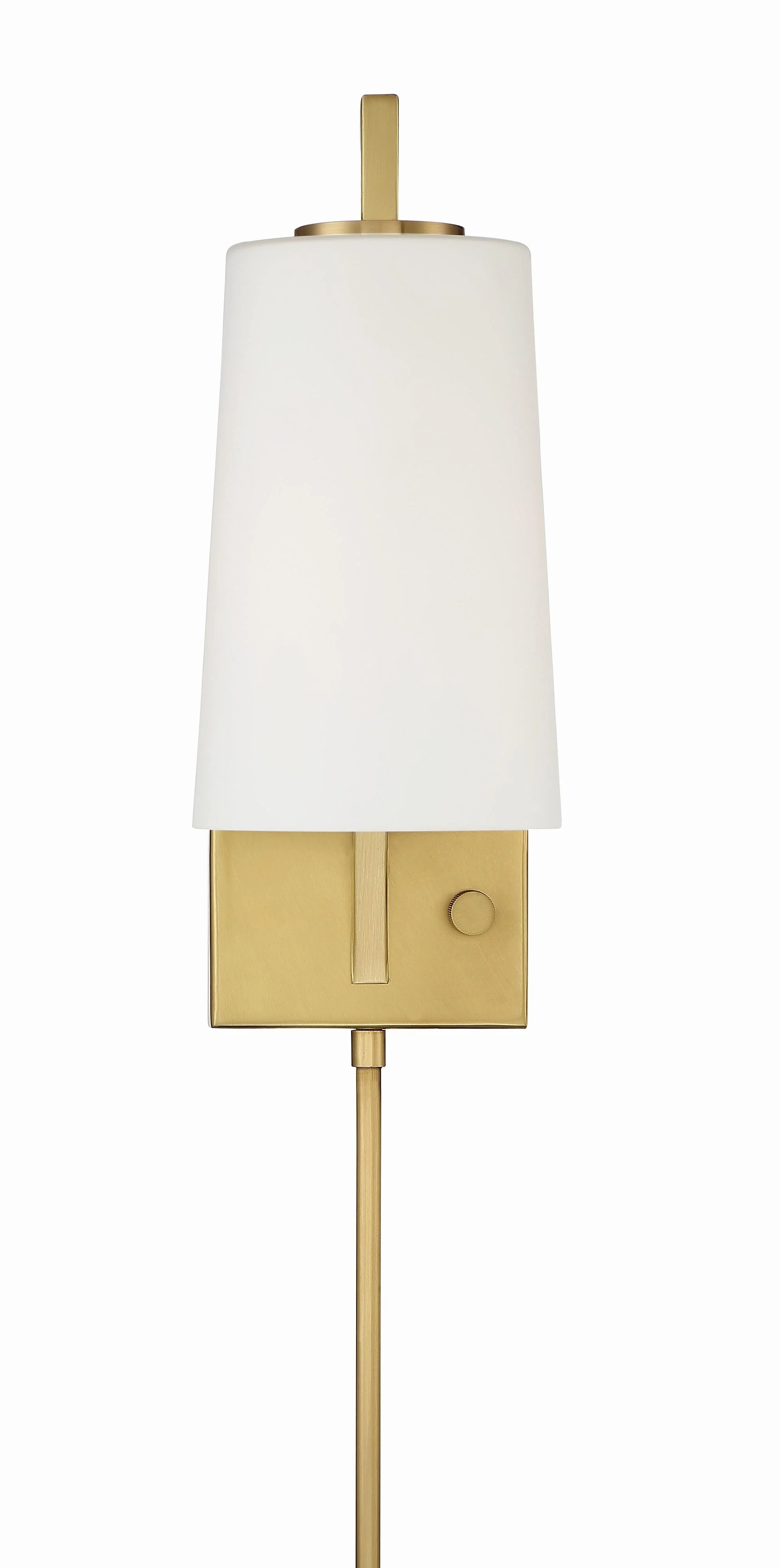 Crystorama Avon 5'' Aged Brass Task Sconce - Image 2