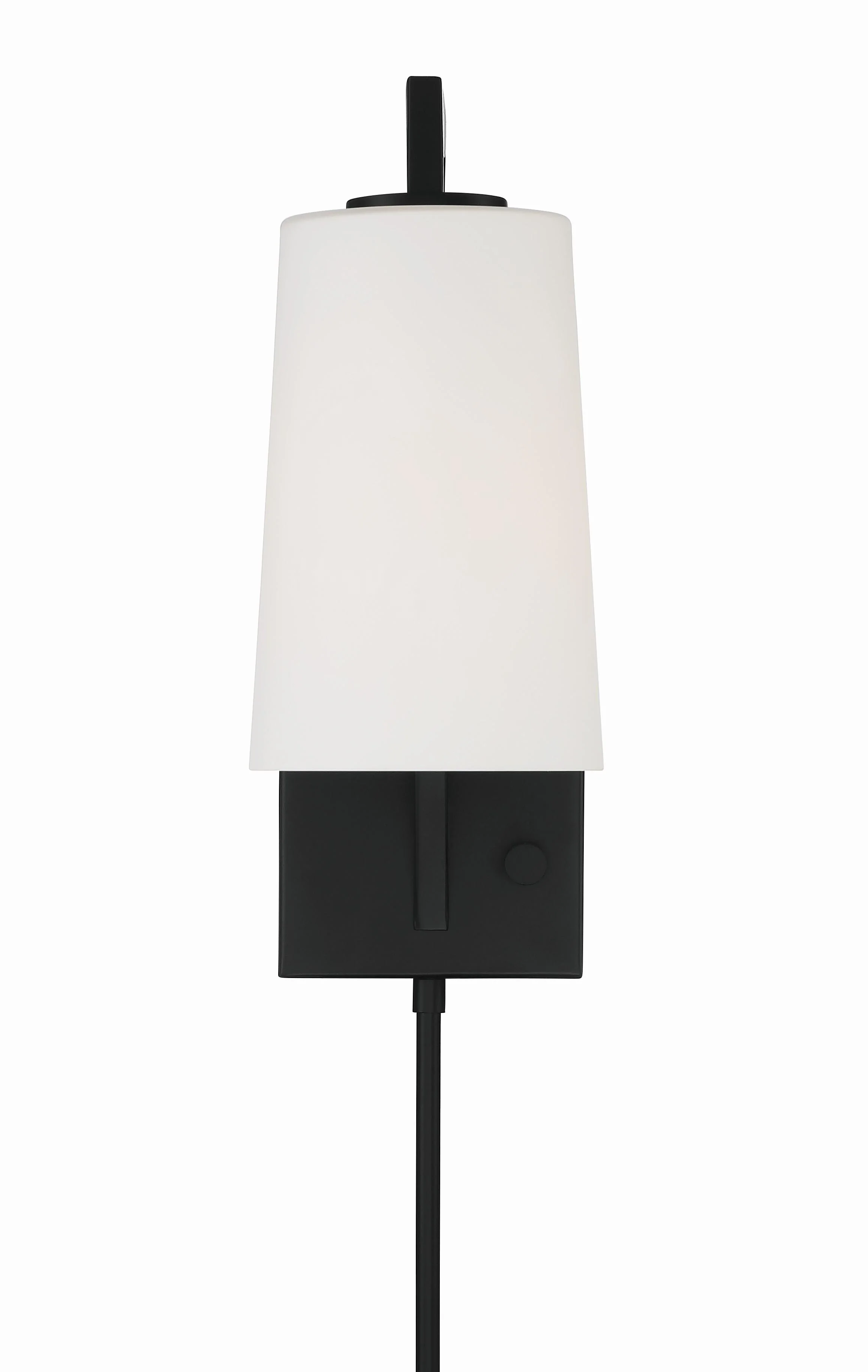 Crystorama Avon 5'' Matte Black Task Sconce - Image 2