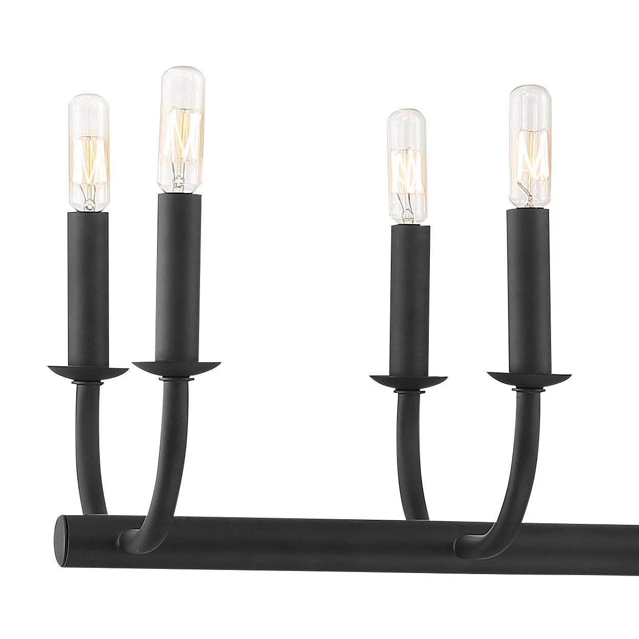 Crystorama Bailey 42'' Matte Black Linear Chandelier - Image 4