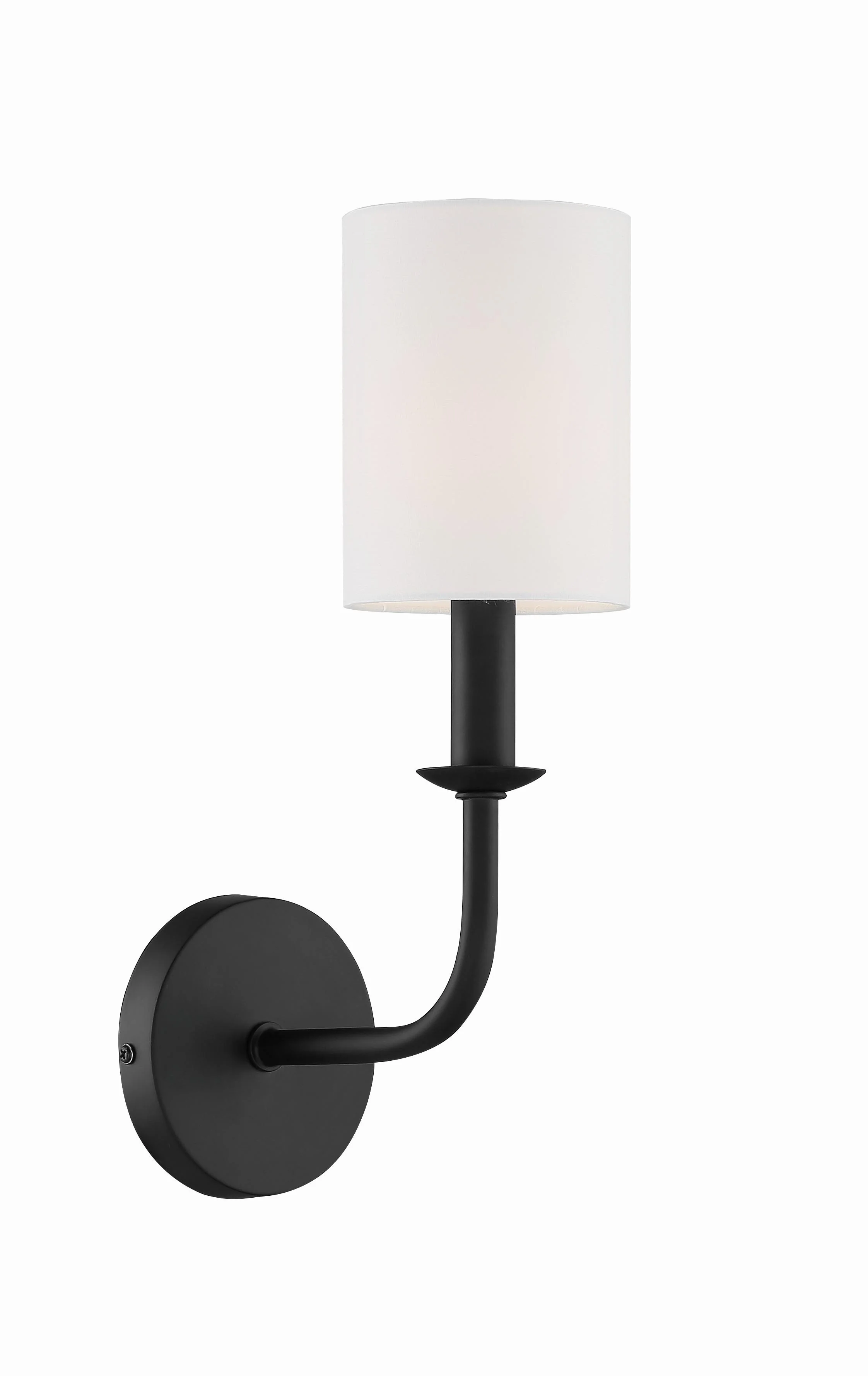 Crystorama Bailey 4.75'' Matte Black Sconce