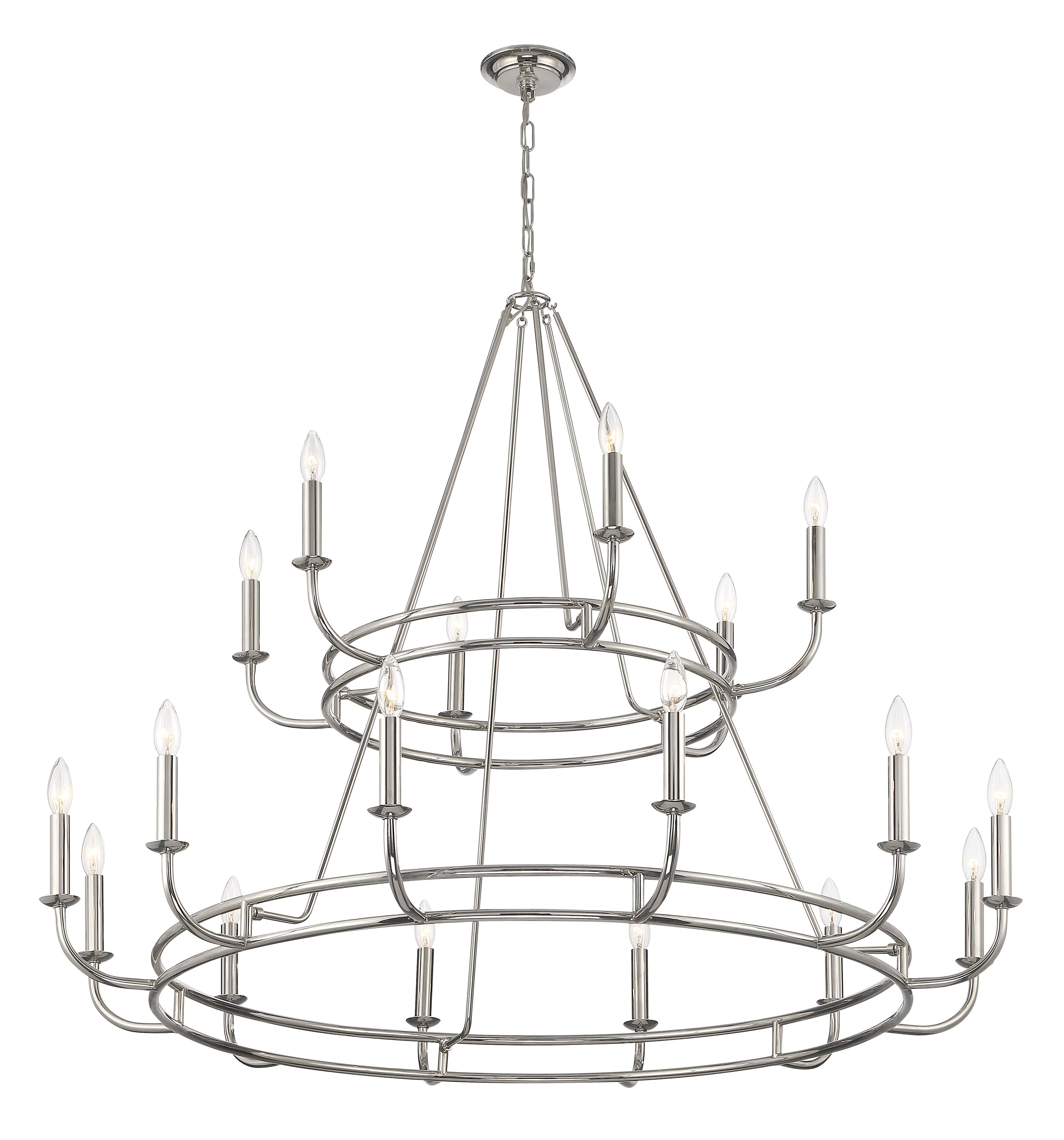 Crystorama Bailey 48'' Polished Nickel Chandelier - Image 2
