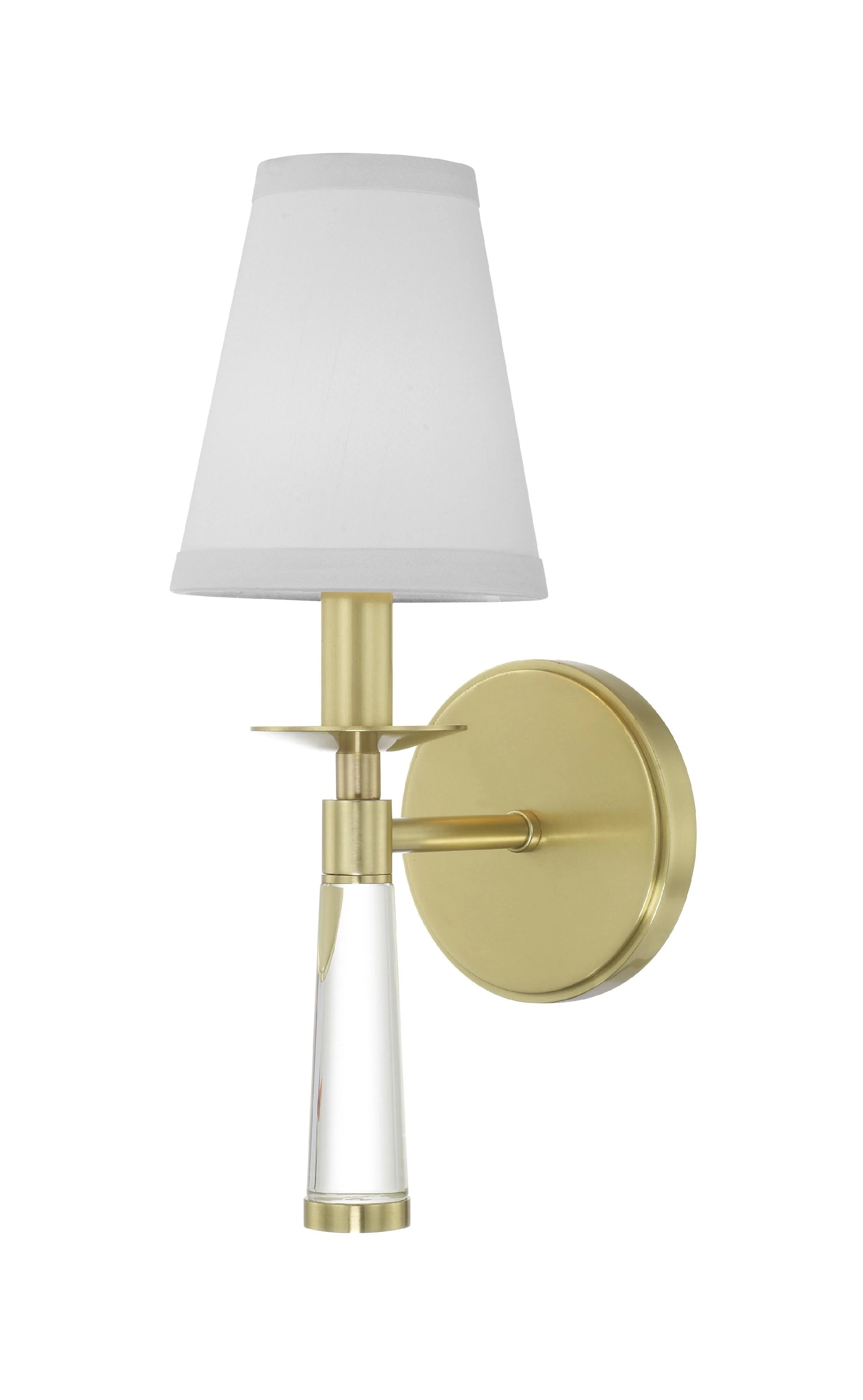 Crystorama Baxter 5'' Aged Brass Sconce