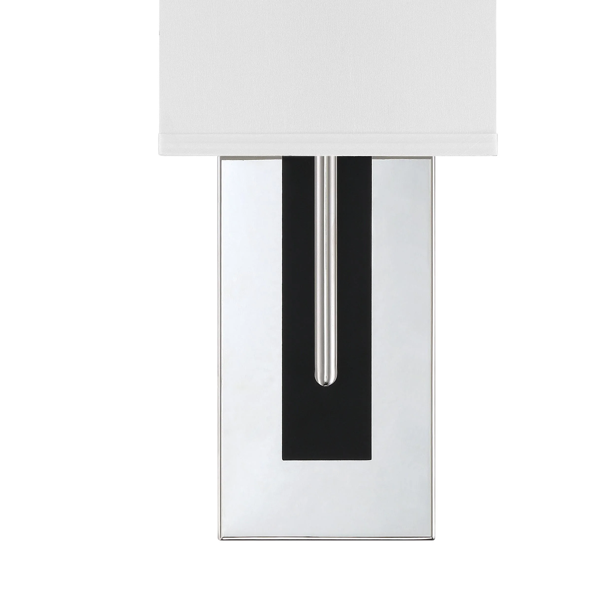 Crystorama Brent 6.5'' Polished Nickel + Black Forged Sconce - Image 5