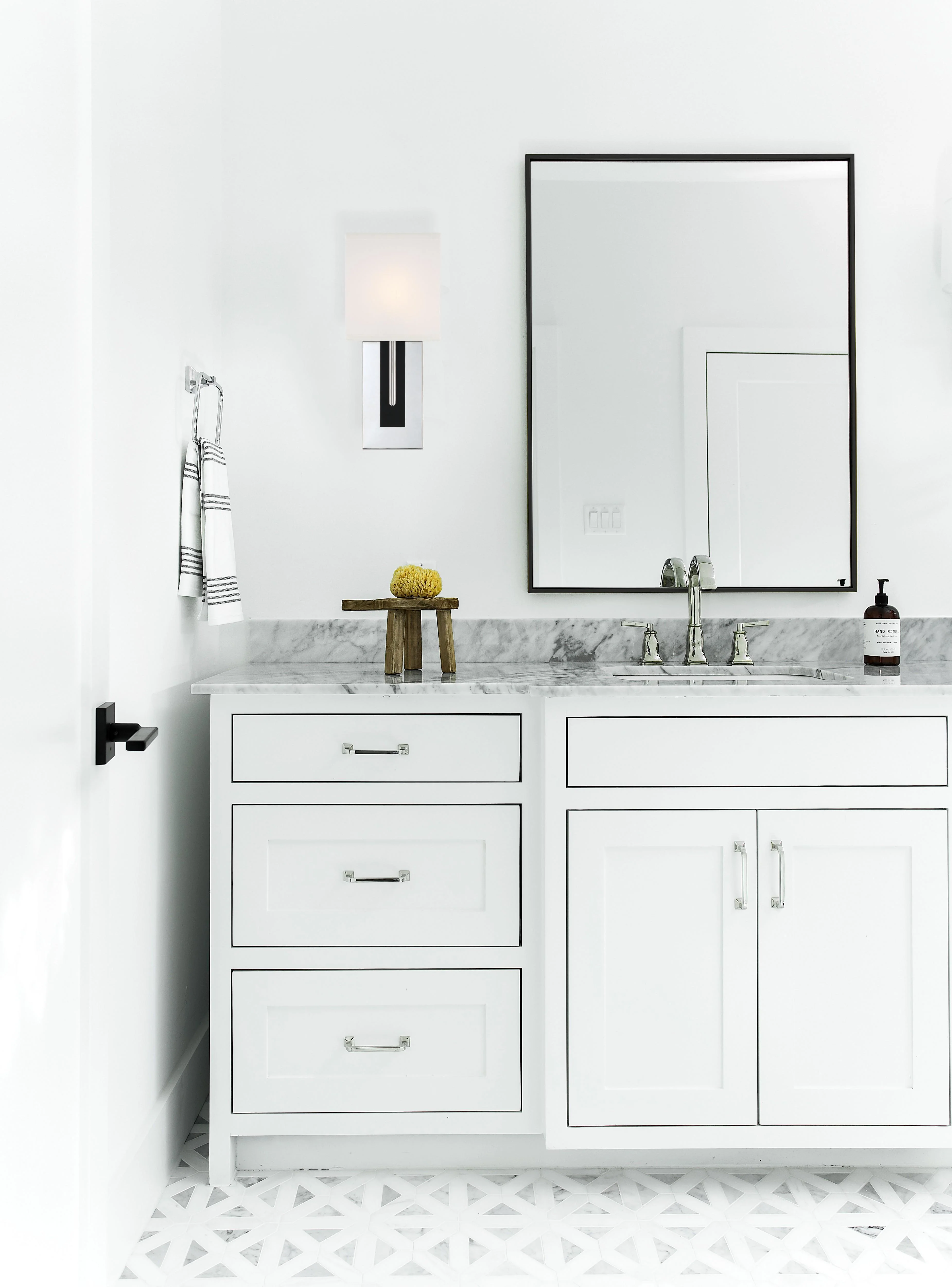 Crystorama Brent 6.5'' Polished Nickel + Black Forged Sconce - Image 7