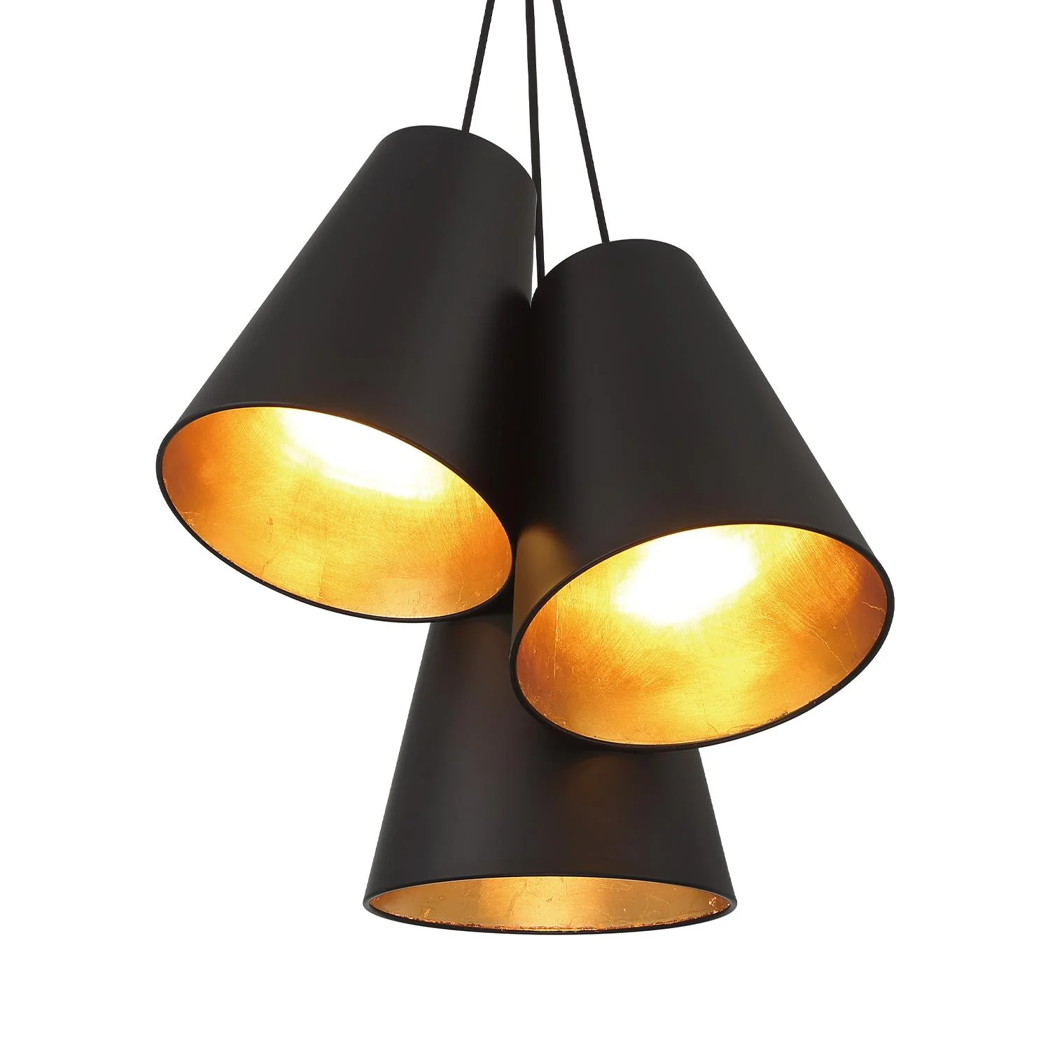 Crystorama Brian Patrick Flynn Alston 20'' Matte Black + Antique Gold Pendant - Image 7