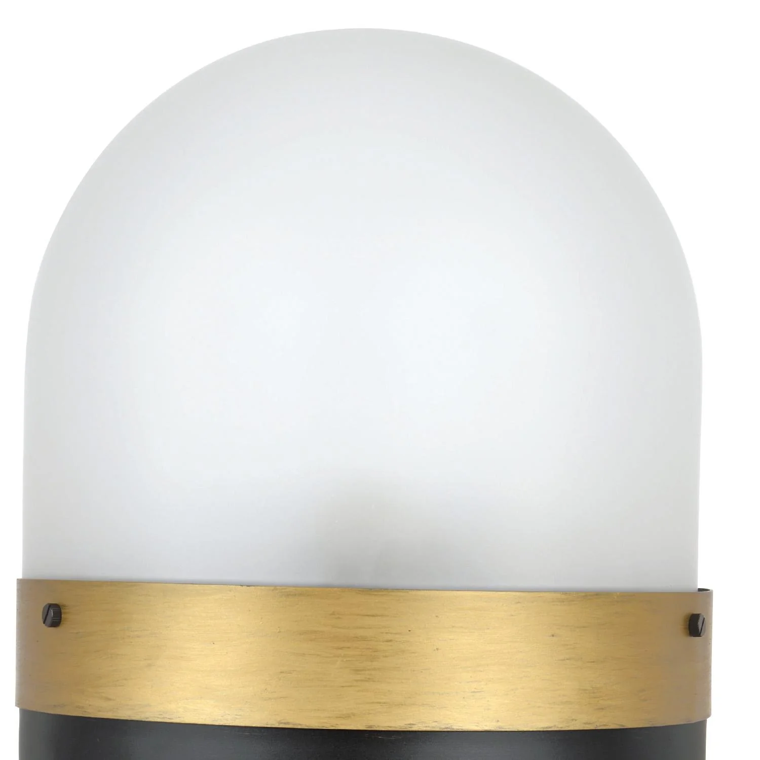Crystorama Brian Patrick Flynn Capsule 12.25'' Matte Black + Textured Gold Outdoor Post - Image 2