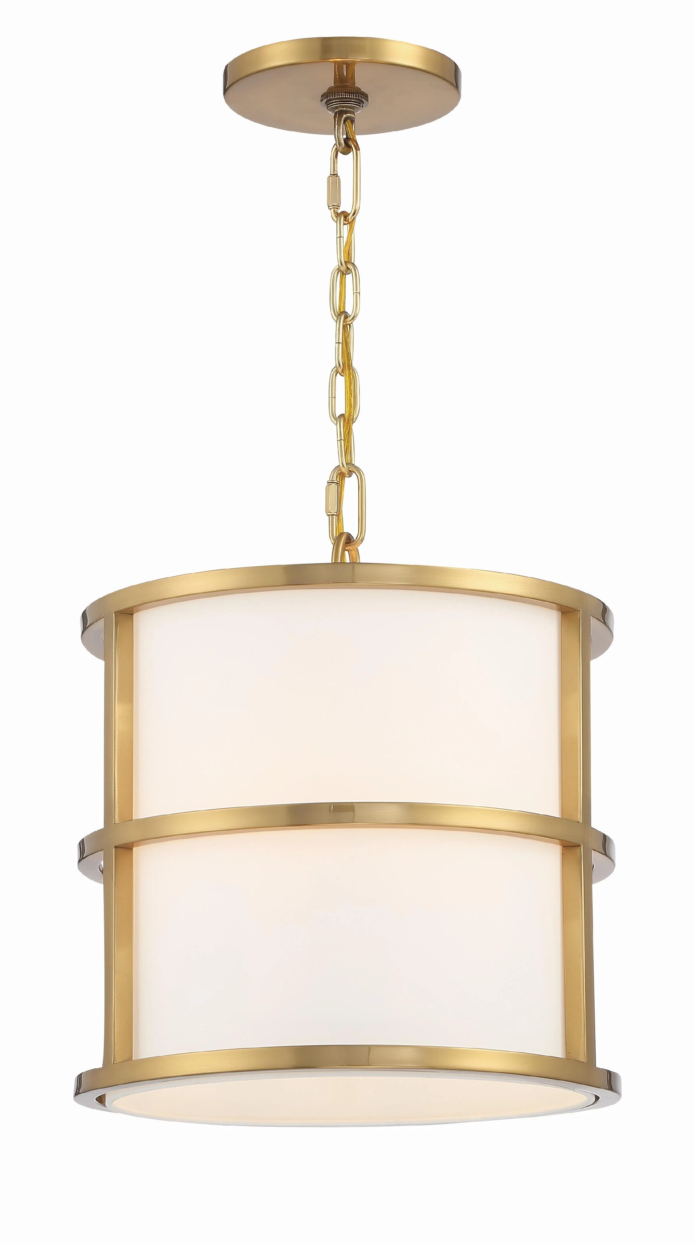 Crystorama Brian Patrick Flynn Hulton 13'' Luxe Gold Pendant