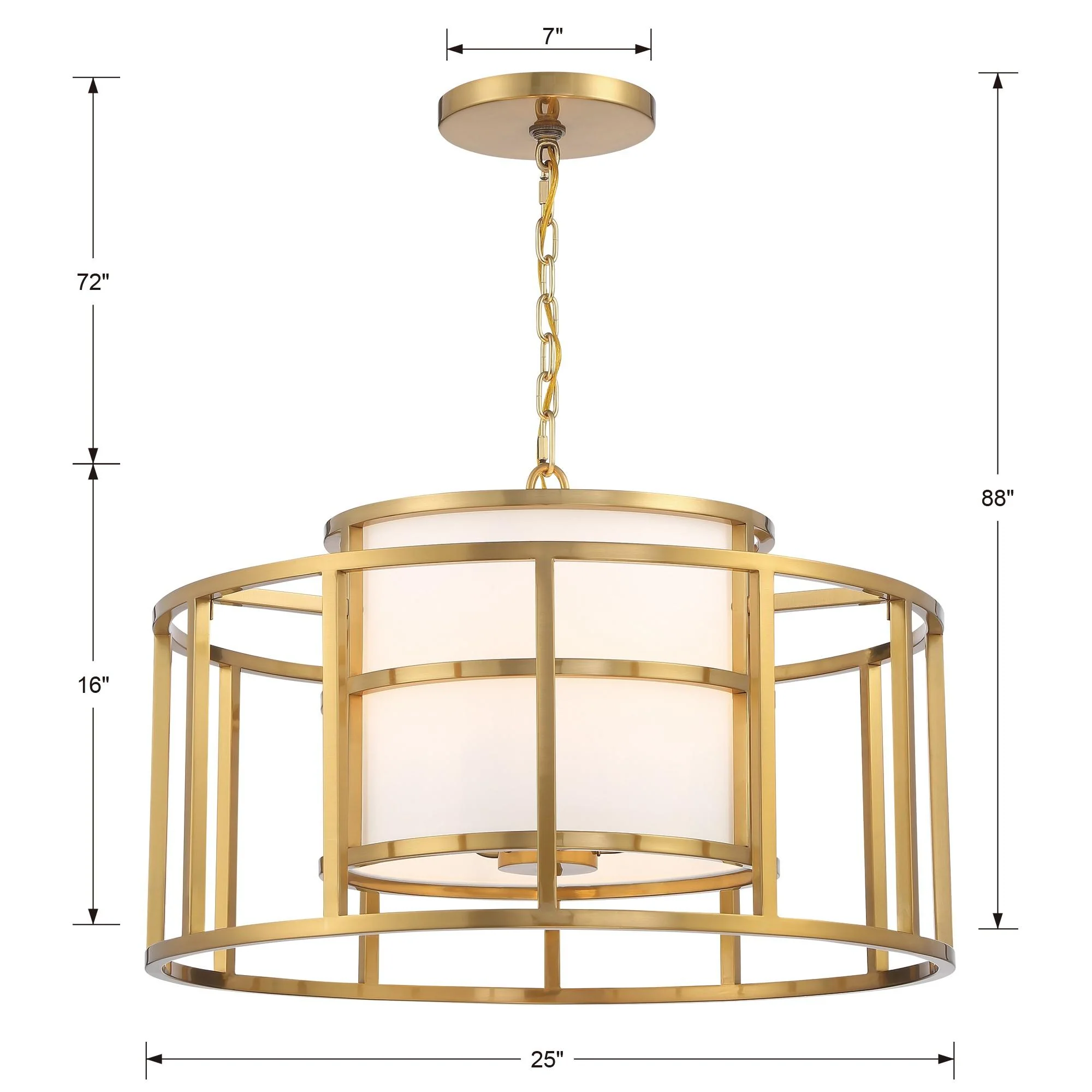 Crystorama Brian Patrick Flynn Hulton 25'' Luxe Gold Chandelier - Image 3