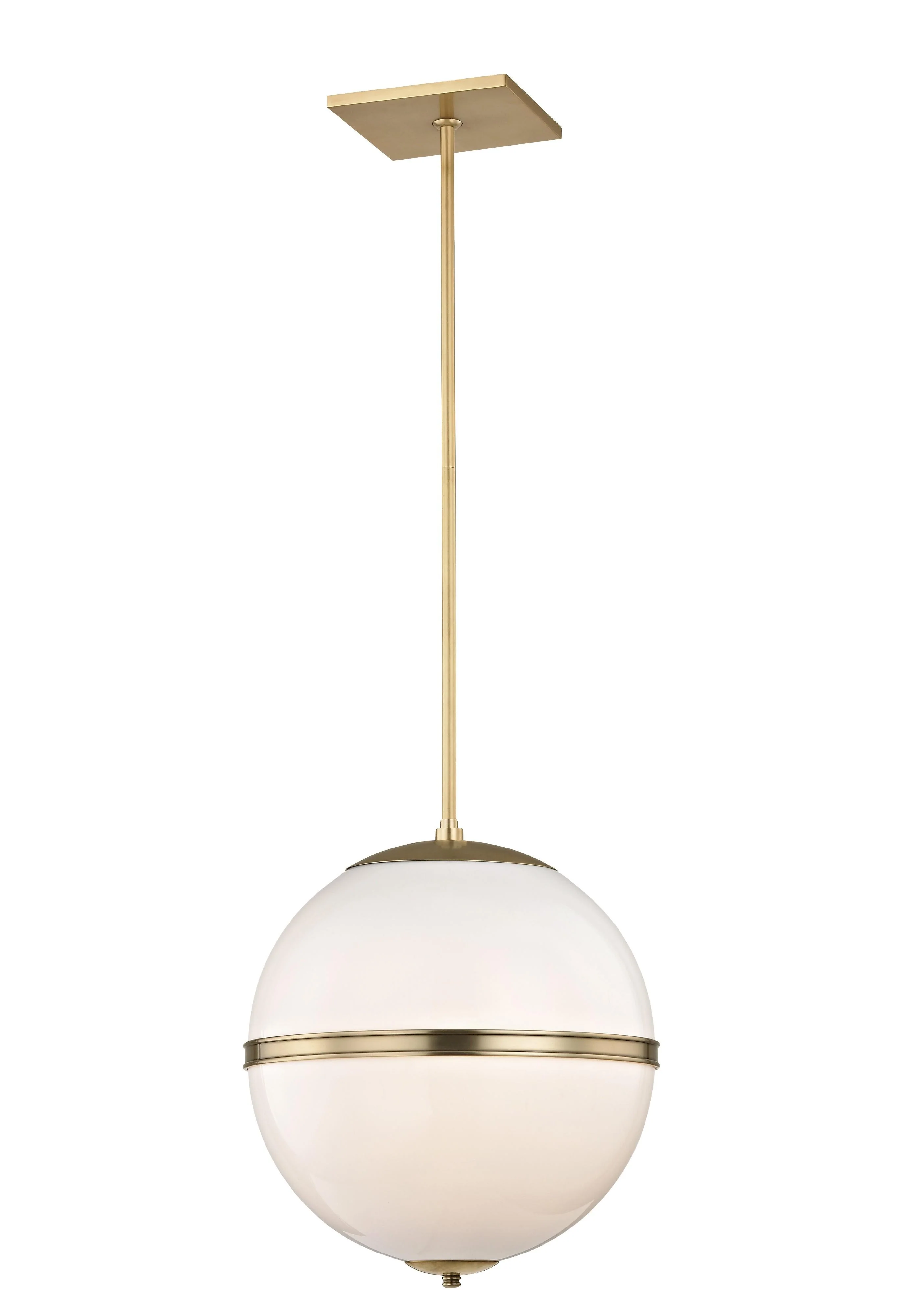 Crystorama Brian Patrick Flynn Truax 16'' Aged Brass Pendant