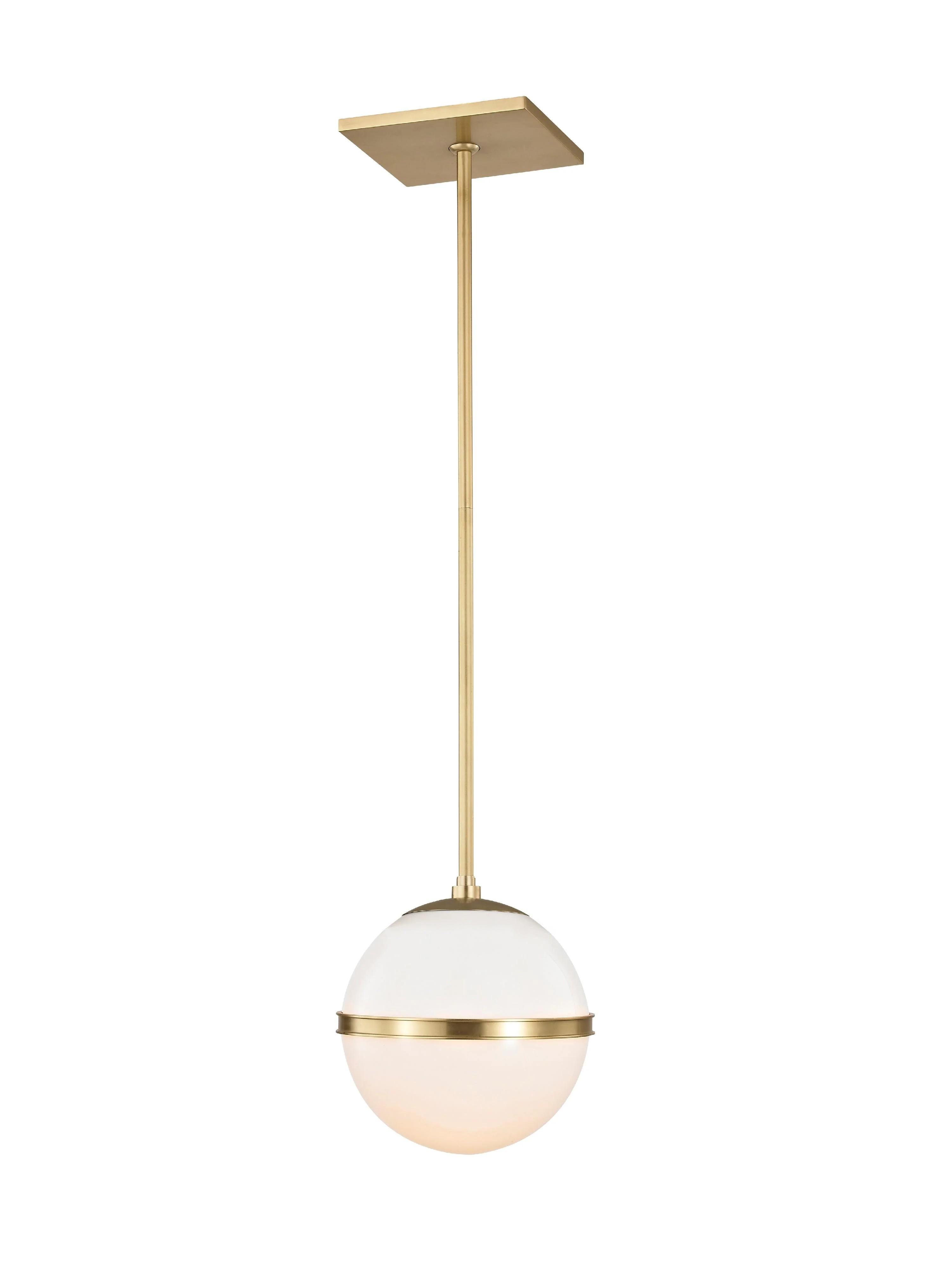 Crystorama Brian Patrick Flynn Truax 8'' Aged Brass Pendant