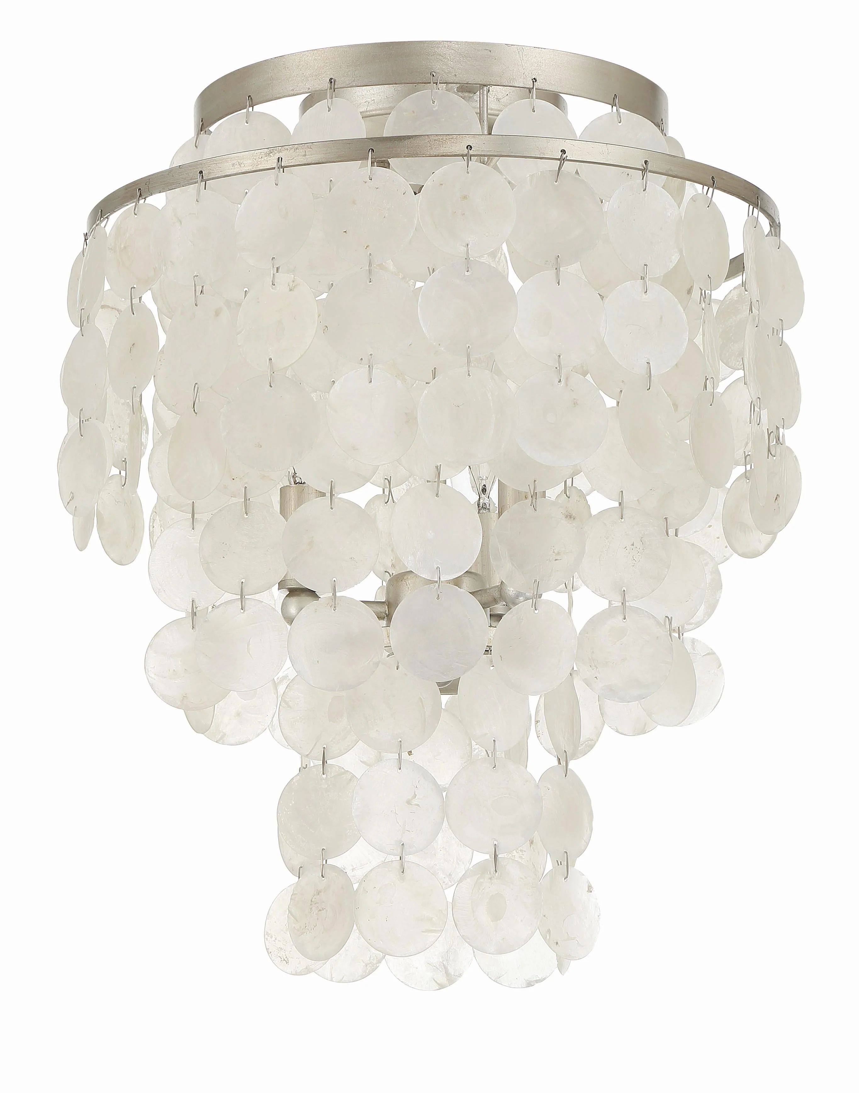 Crystorama Brielle 13'' Antique Silver Flush Mount - Image 2