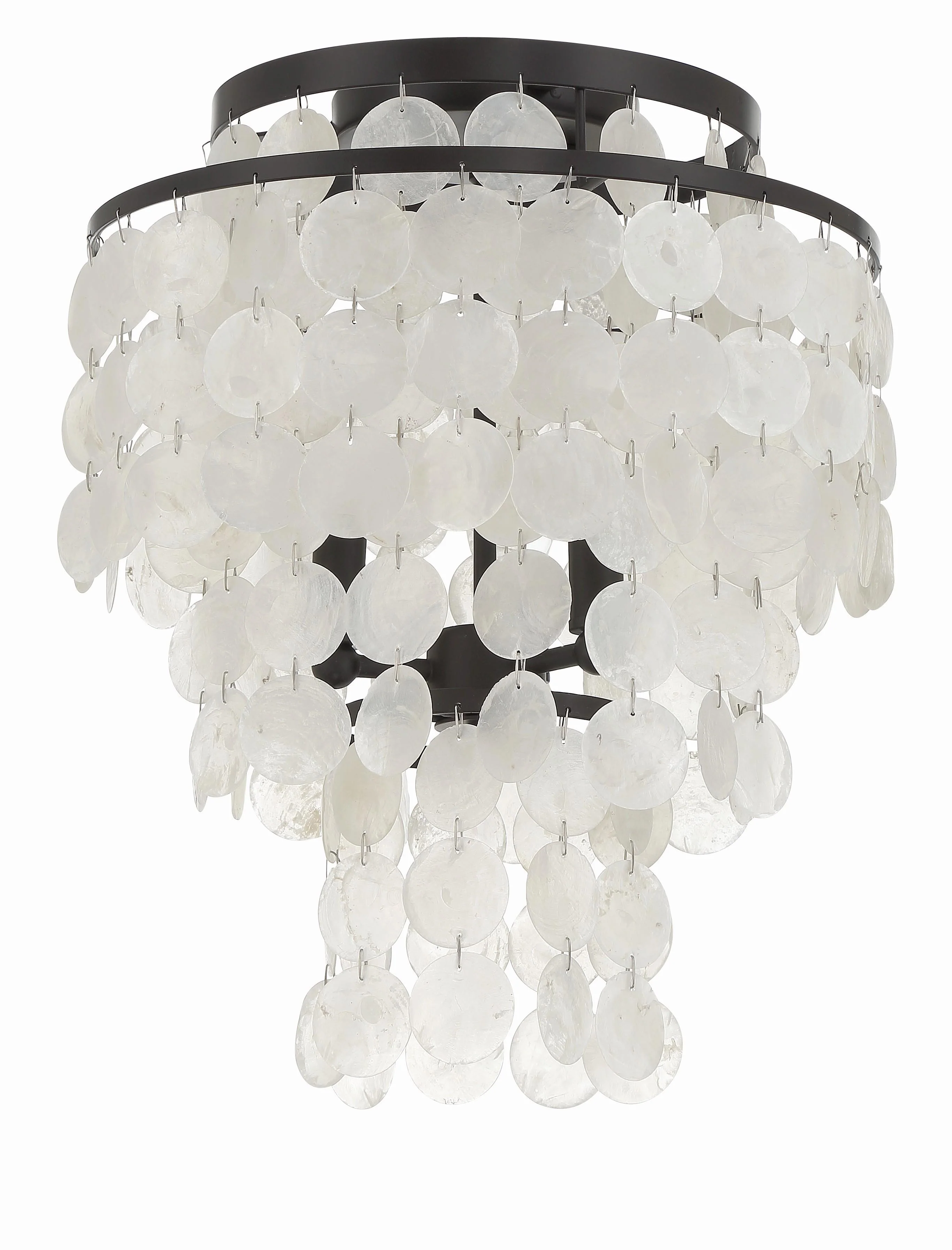 Crystorama Brielle 13'' Dark Bronze Flush Mount - Image 2