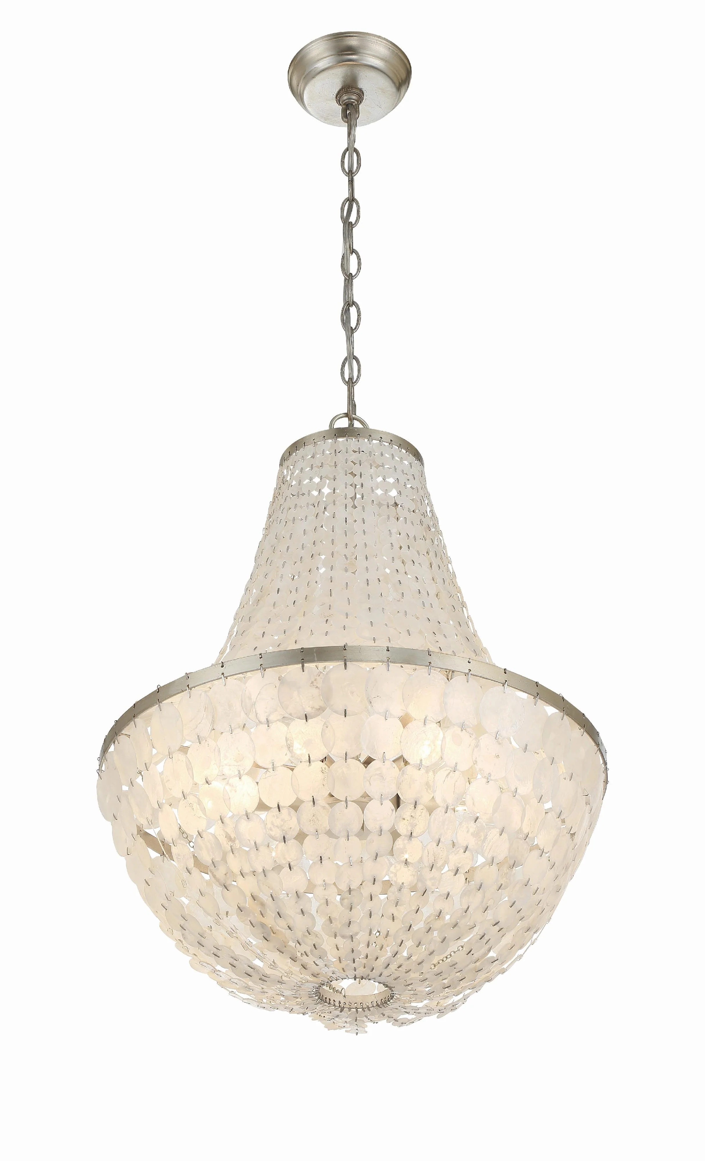 Crystorama Brielle 18'' Antique Silver Chandelier - Image 5
