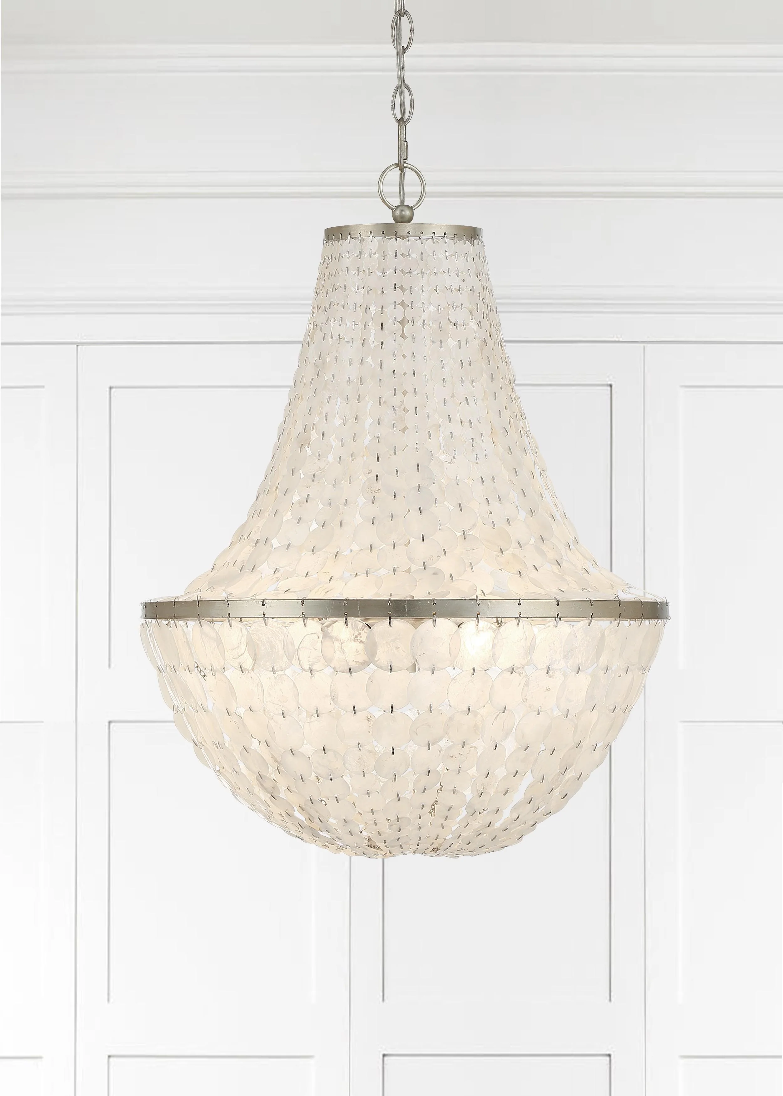 Crystorama Brielle 18'' Antique Silver Chandelier - Image 6