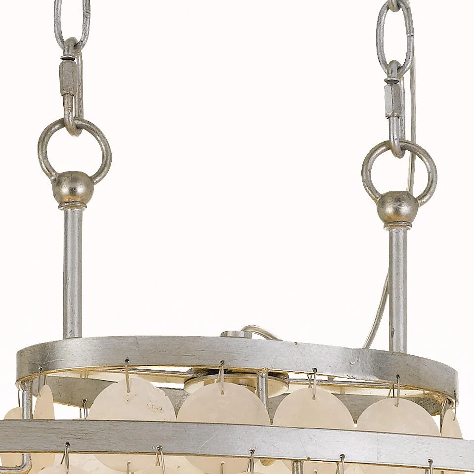 Crystorama Brielle 30'' Antique Silver Linear Oval Chandelier - Image 2