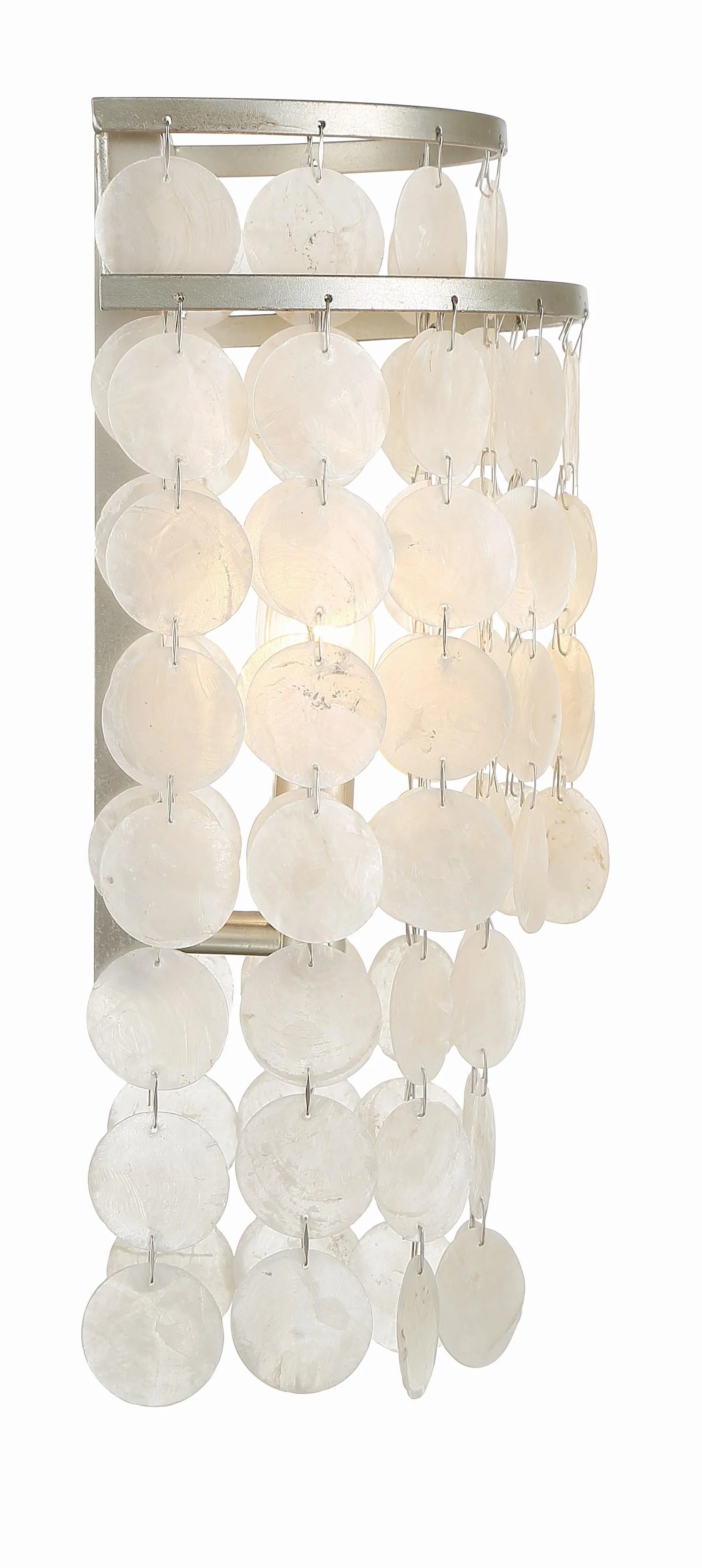 Crystorama Brielle 9'' Antique Silver Sconce - Image 2