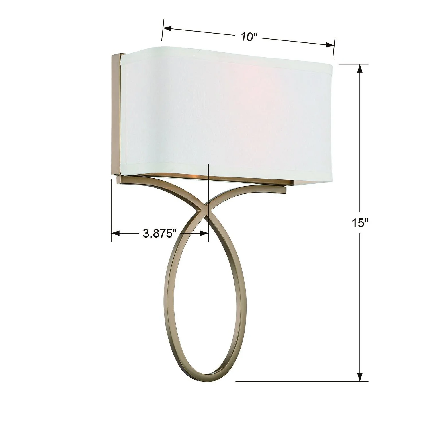 Crystorama Brinkley 10'' Vibrant Gold Sconce - Image 6