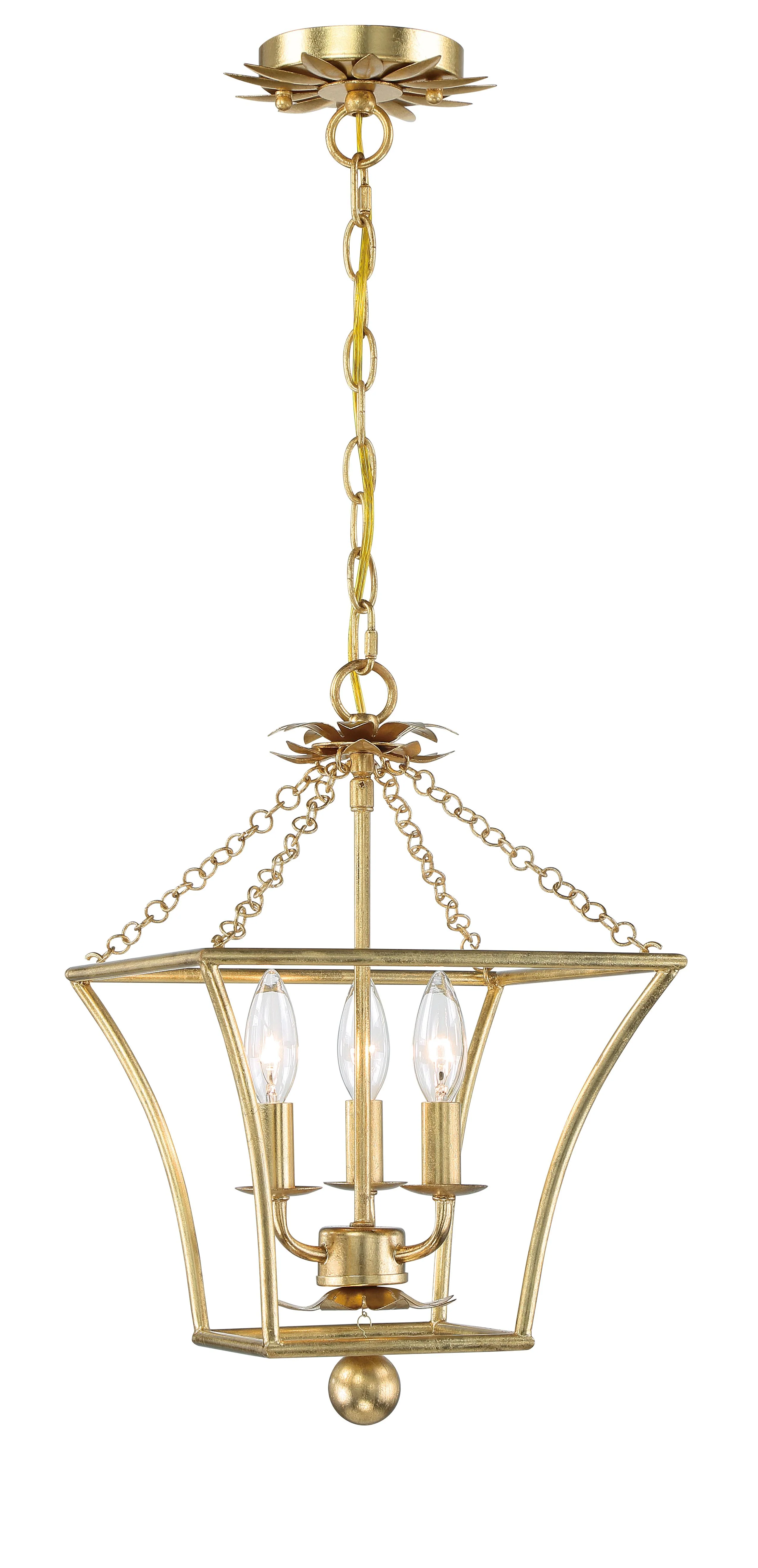 Crystorama Broche 11'' Antique Gold Chandelier - Image 3