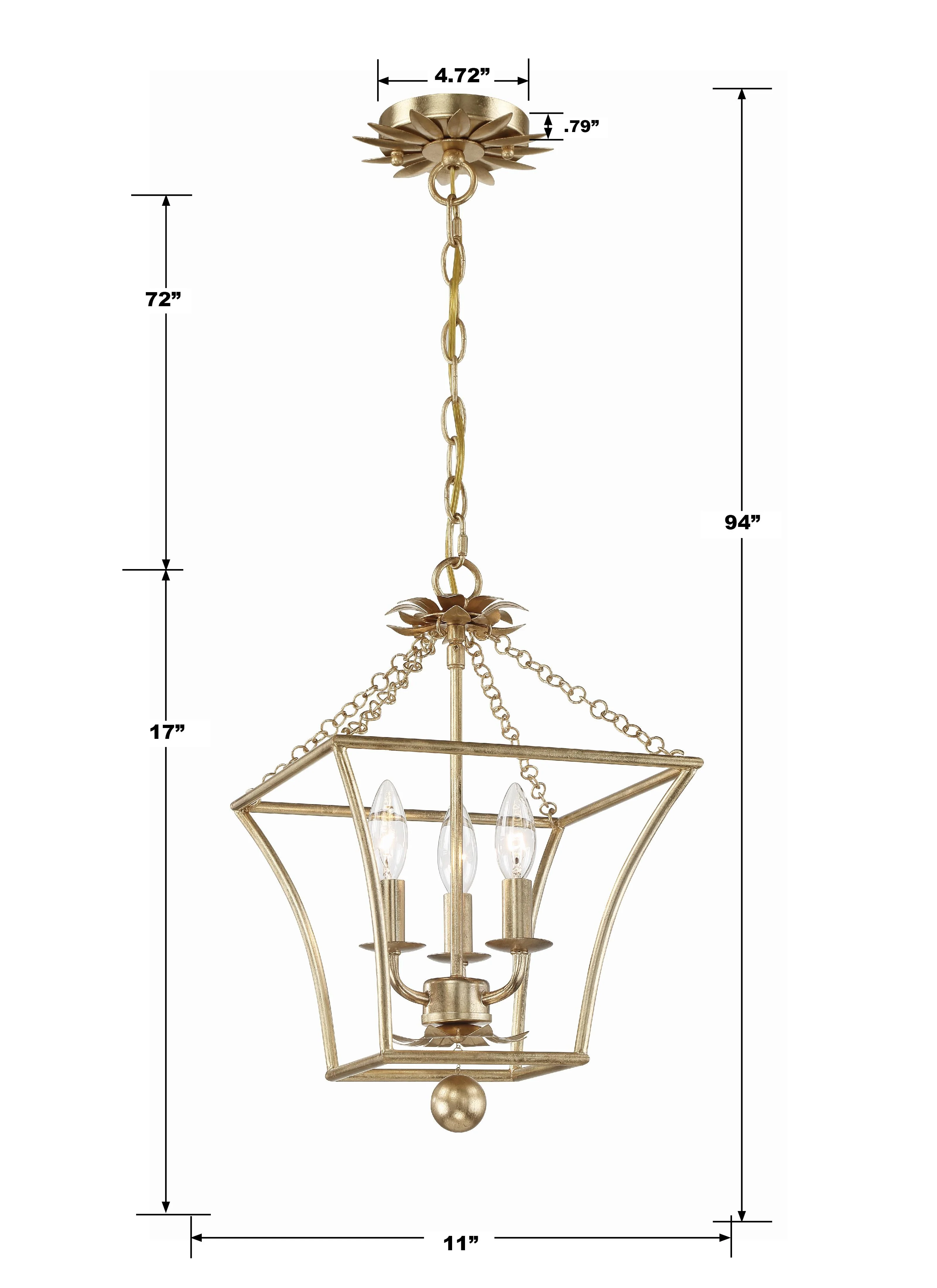 Crystorama Broche 11'' Antique Gold Chandelier - Image 4