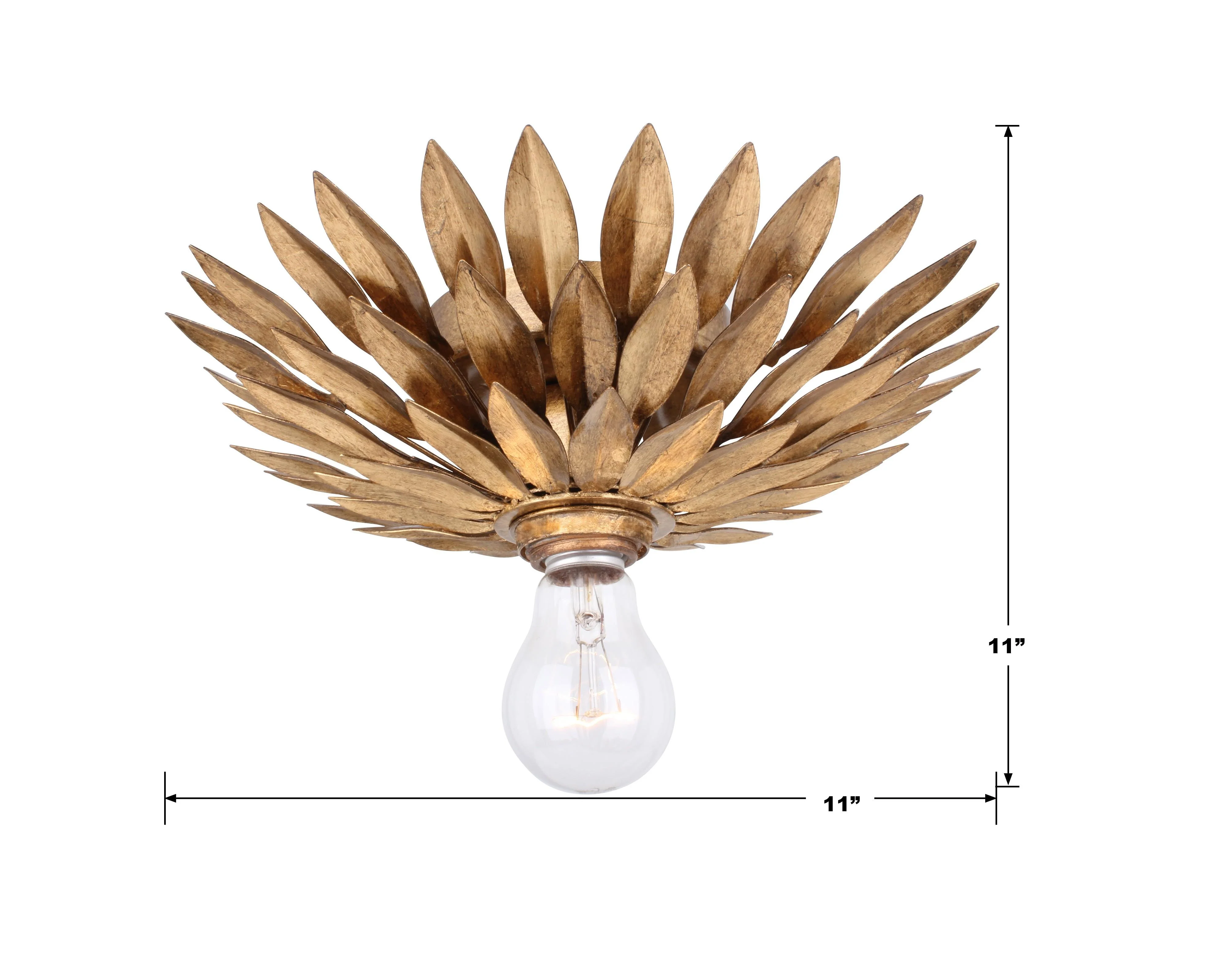 Crystorama Broche 11'' Antique Gold Sconce - Image 3