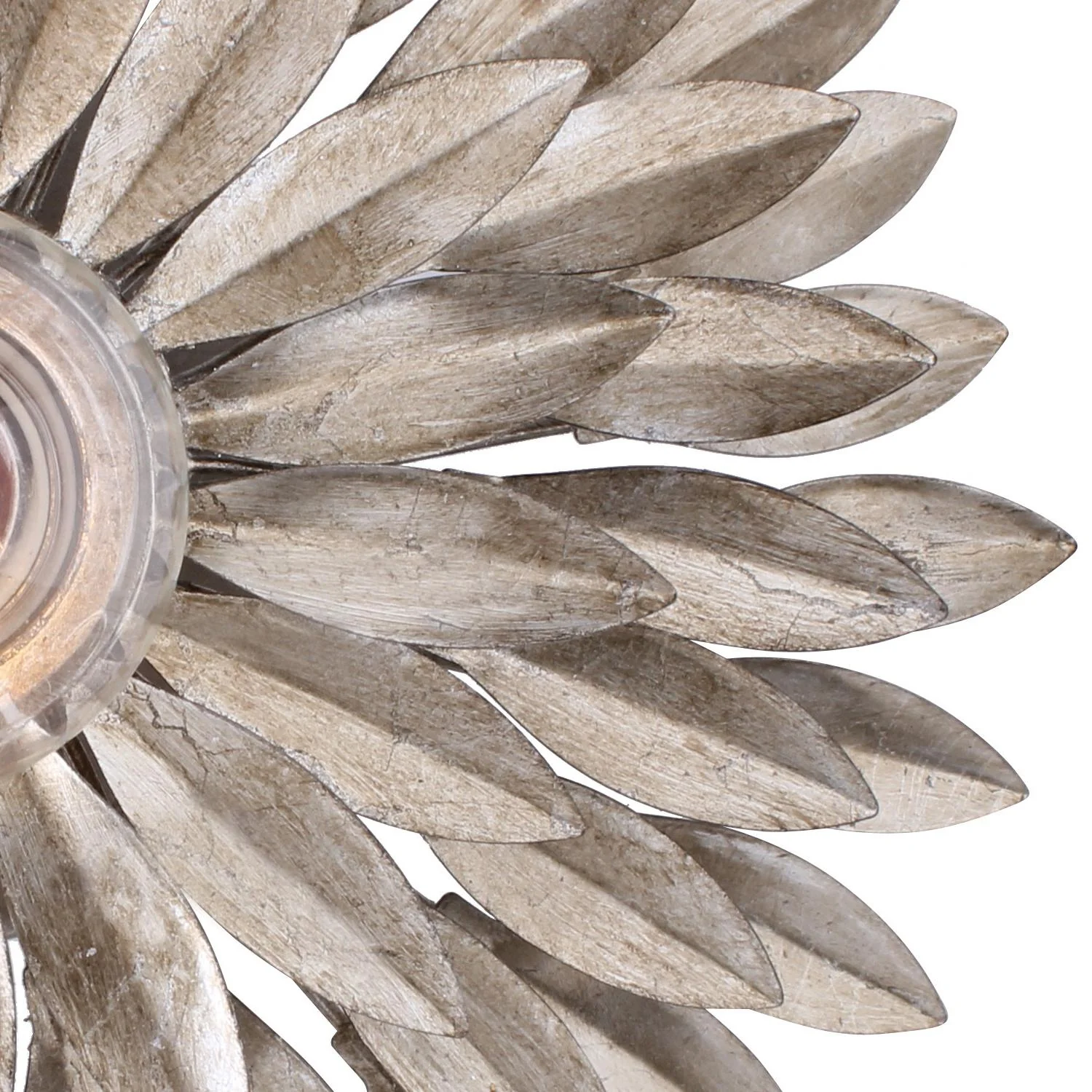Crystorama Broche 11'' Antique Silver Flush Mount - Image 2