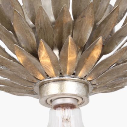 Crystorama Broche 11'' Antique Silver Flush Mount - Image 3