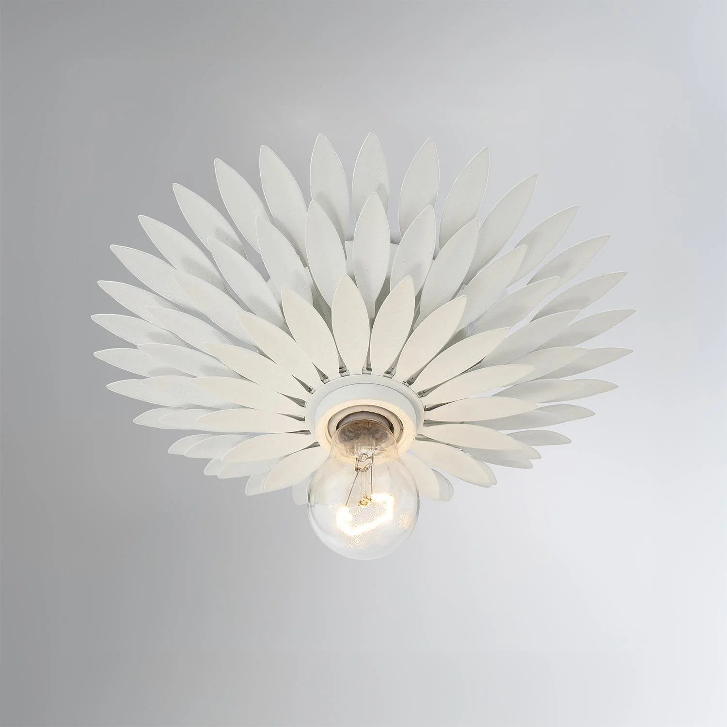 Crystorama Broche 11'' Matte White Flush Mount - Image 2
