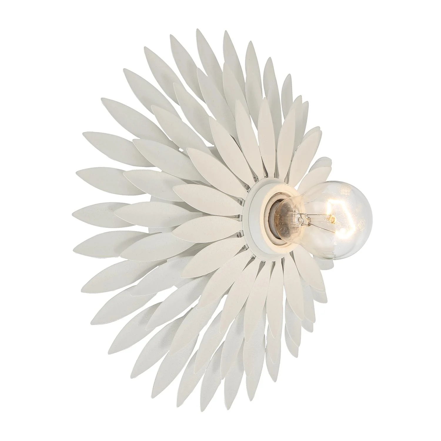 Crystorama Broche 11'' Matte White Sconce - Image 2