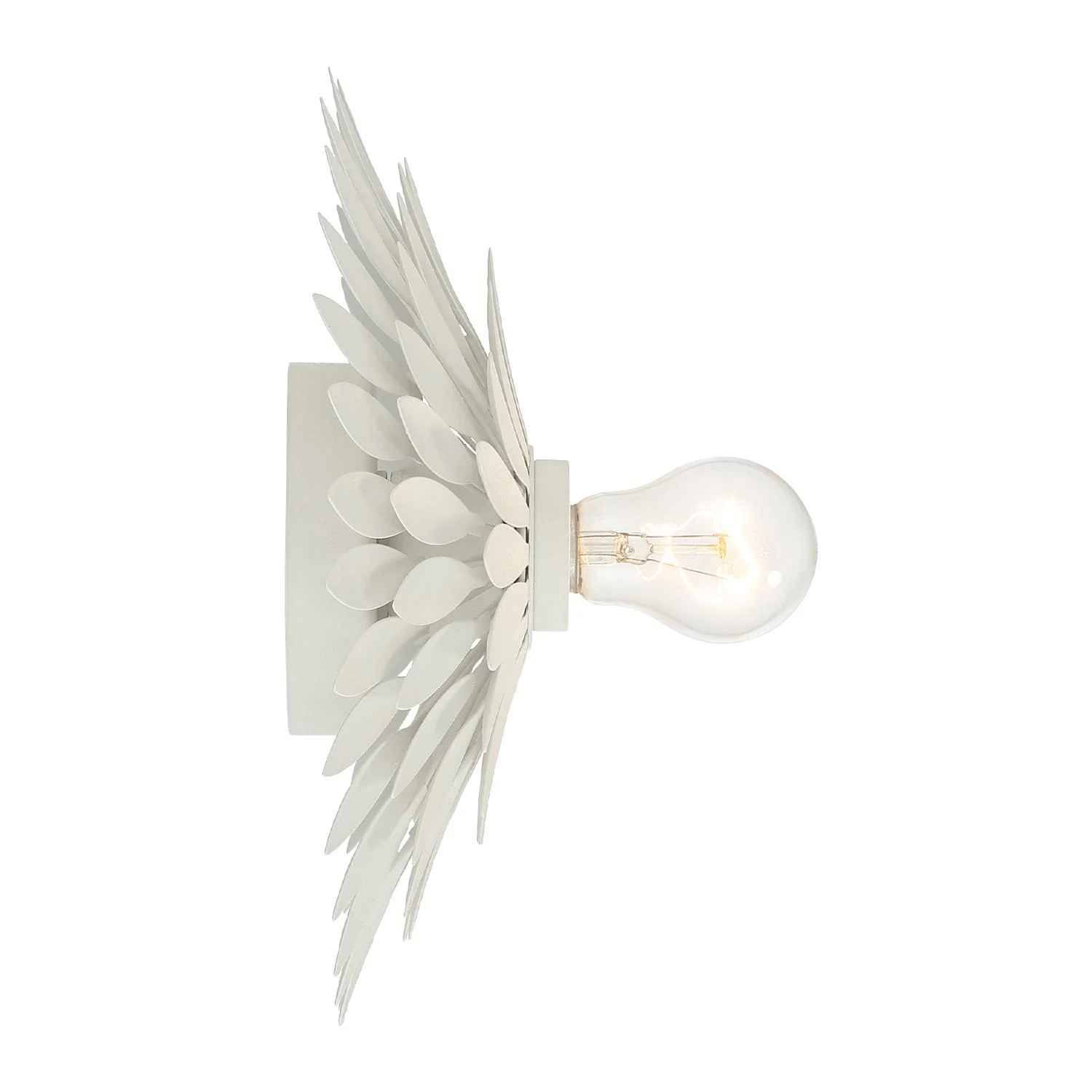 Crystorama Broche 11'' Matte White Sconce - Image 5