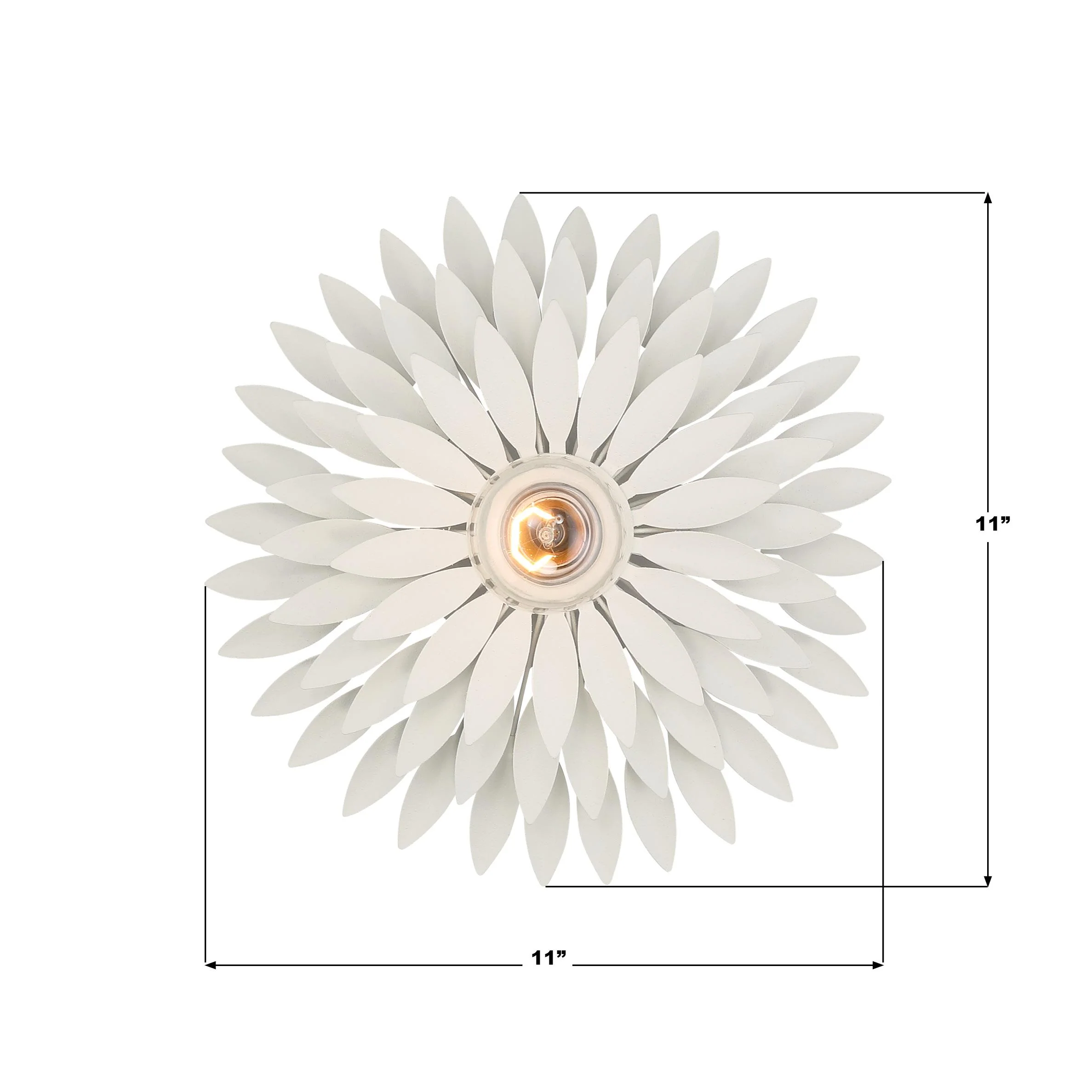 Crystorama Broche 11'' Matte White Sconce - Image 6