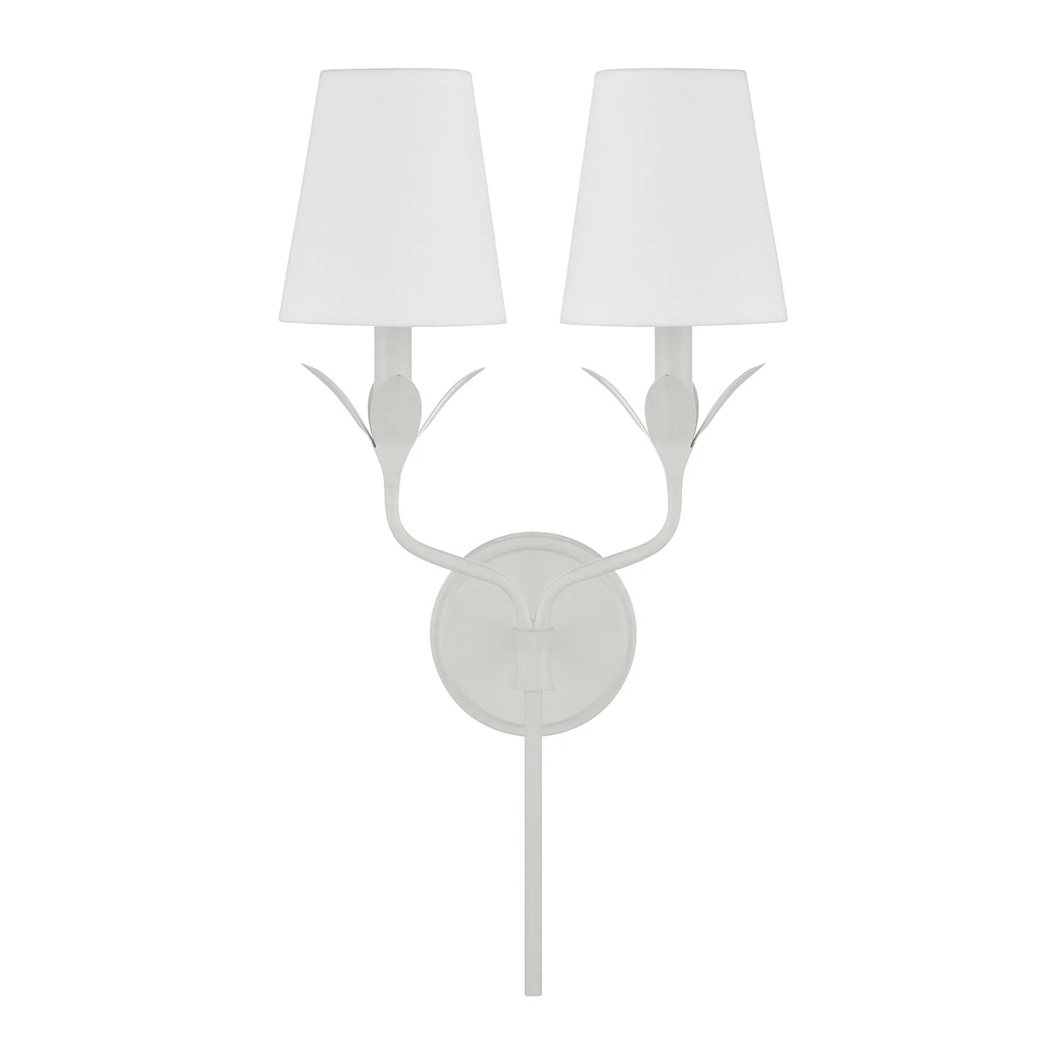 Crystorama Broche 12'' Matte White Sconce - Image 2