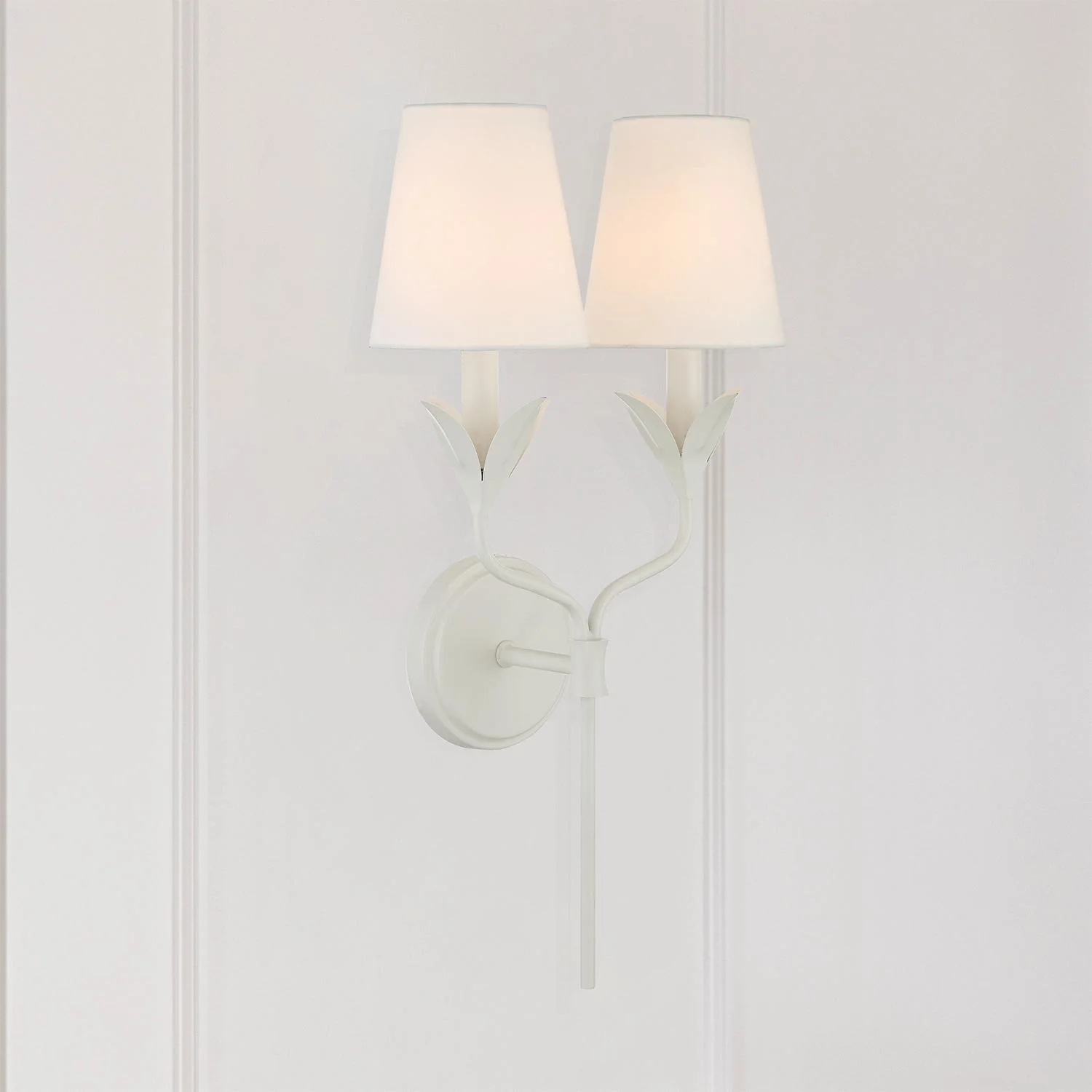 Crystorama Broche 12'' Matte White Sconce - Image 3