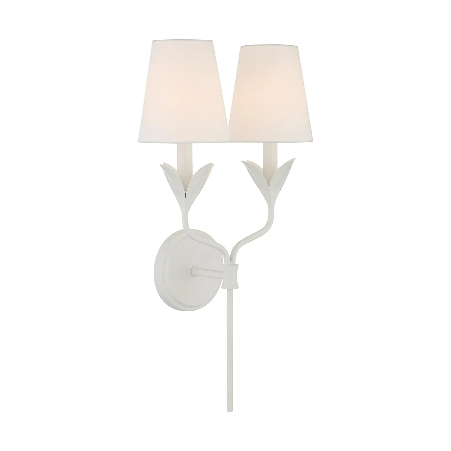 Crystorama Broche 12'' Matte White Sconce - Image 4