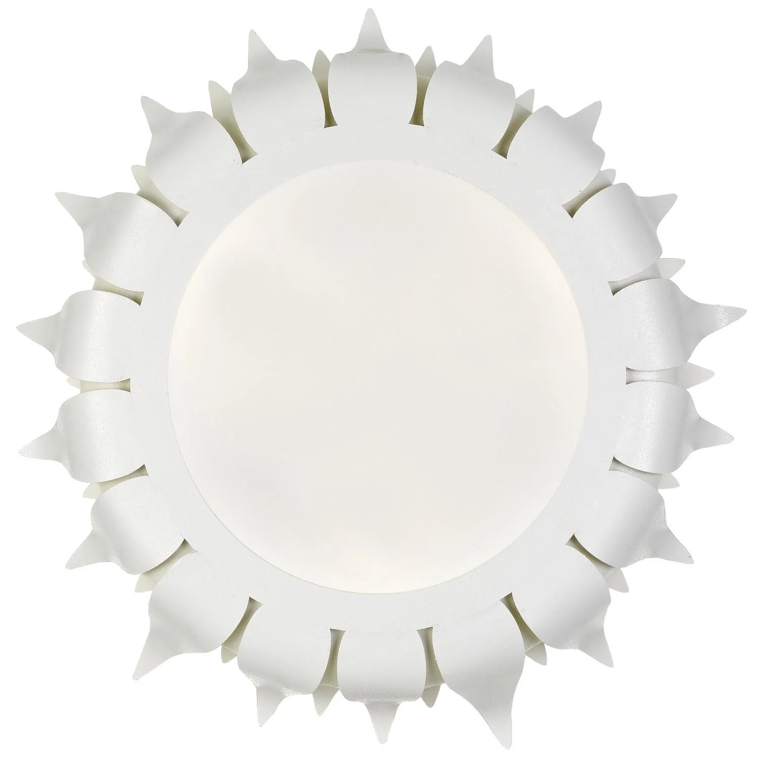 Crystorama Broche 16'' Matte White Flush Mount - Image 2