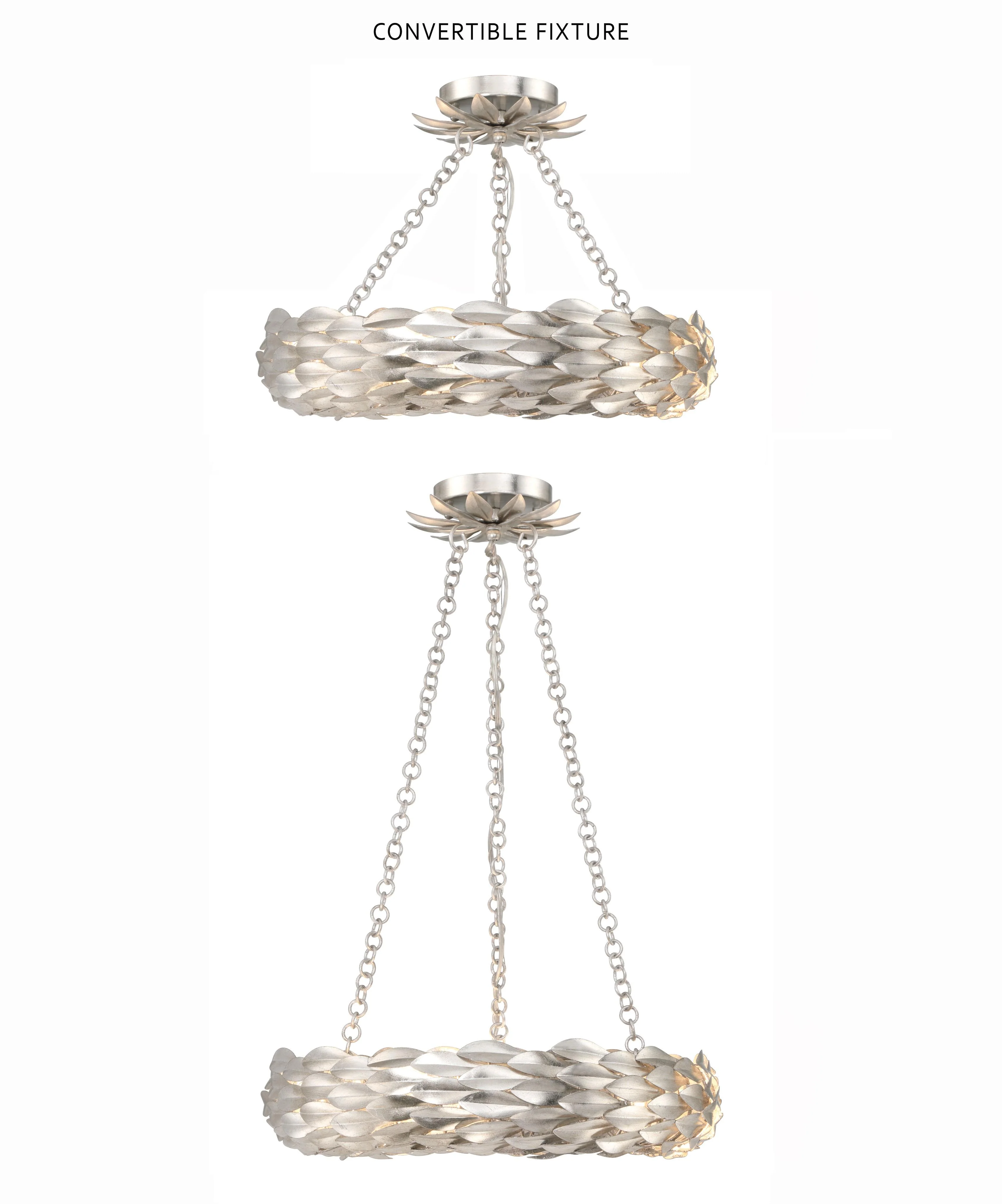 Crystorama Broche 18'' Led Antique Silver Chandelier - Image 2