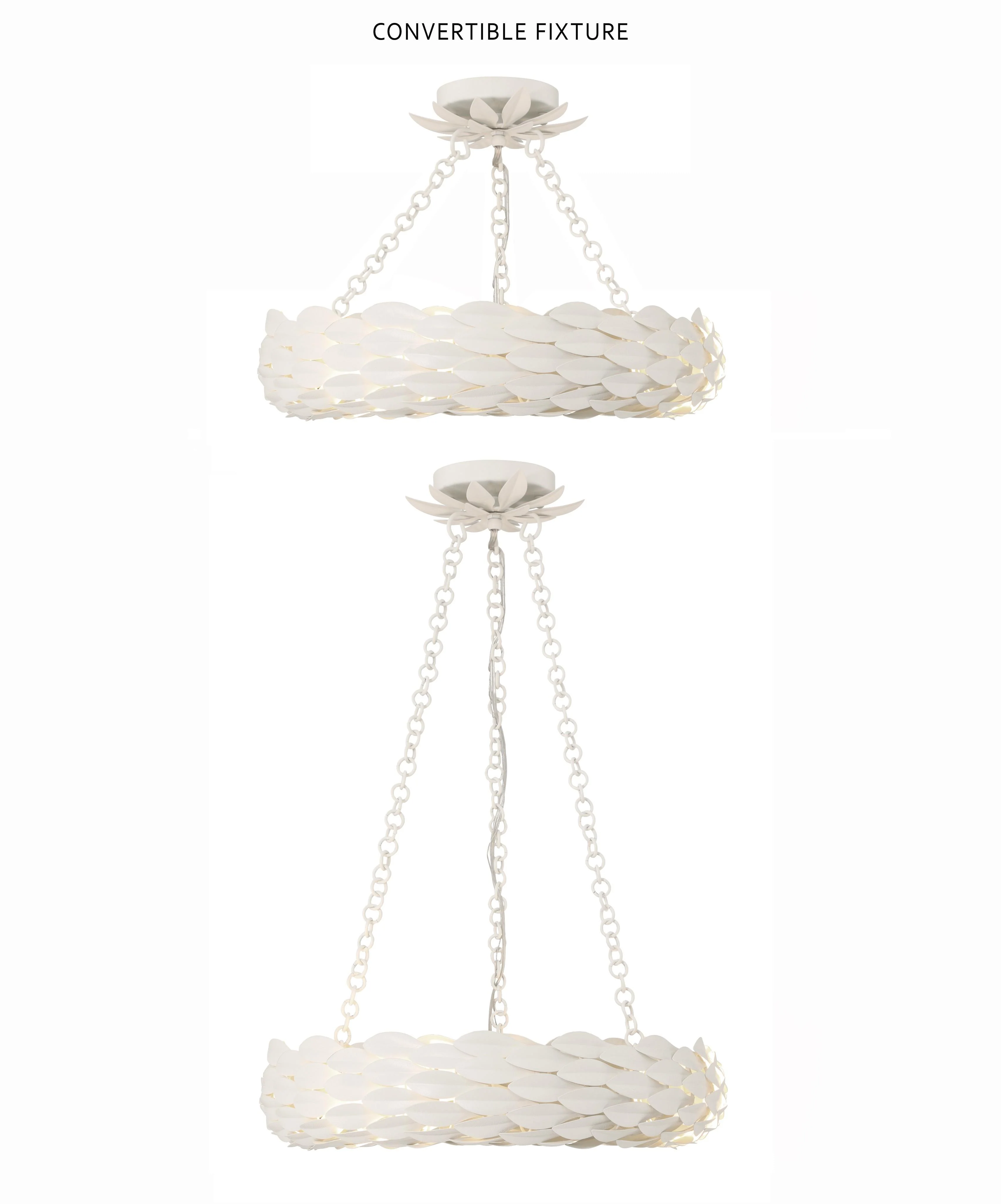 Crystorama Broche 18'' Led Matte White Chandelier - Image 5