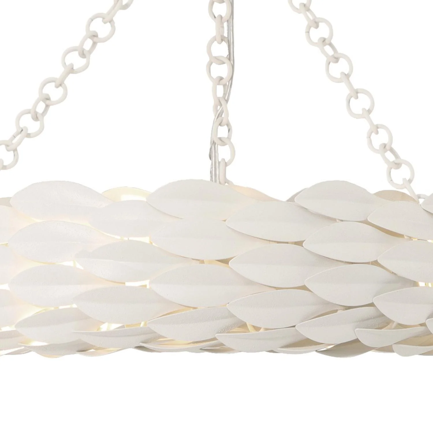Crystorama Broche 18'' Led Matte White Semi Flush Mount - Image 4