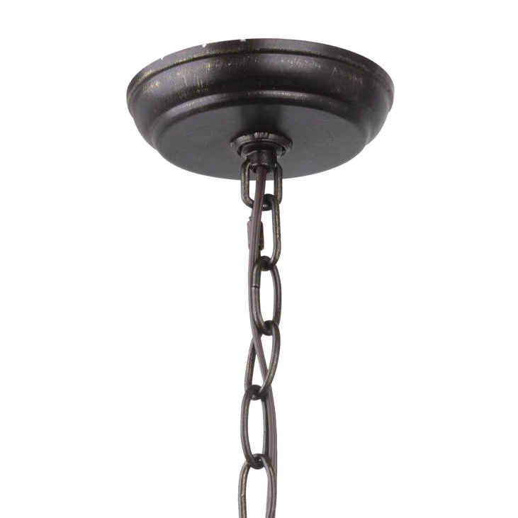 Crystorama Broche 21'' English Bronze + Antique Gold Chandelier - Image 4