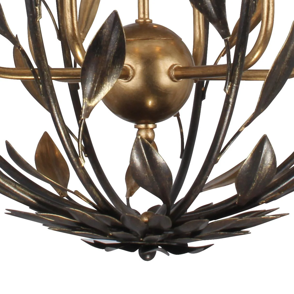 Crystorama Broche 21'' English Bronze + Antique Gold Chandelier - Image 6