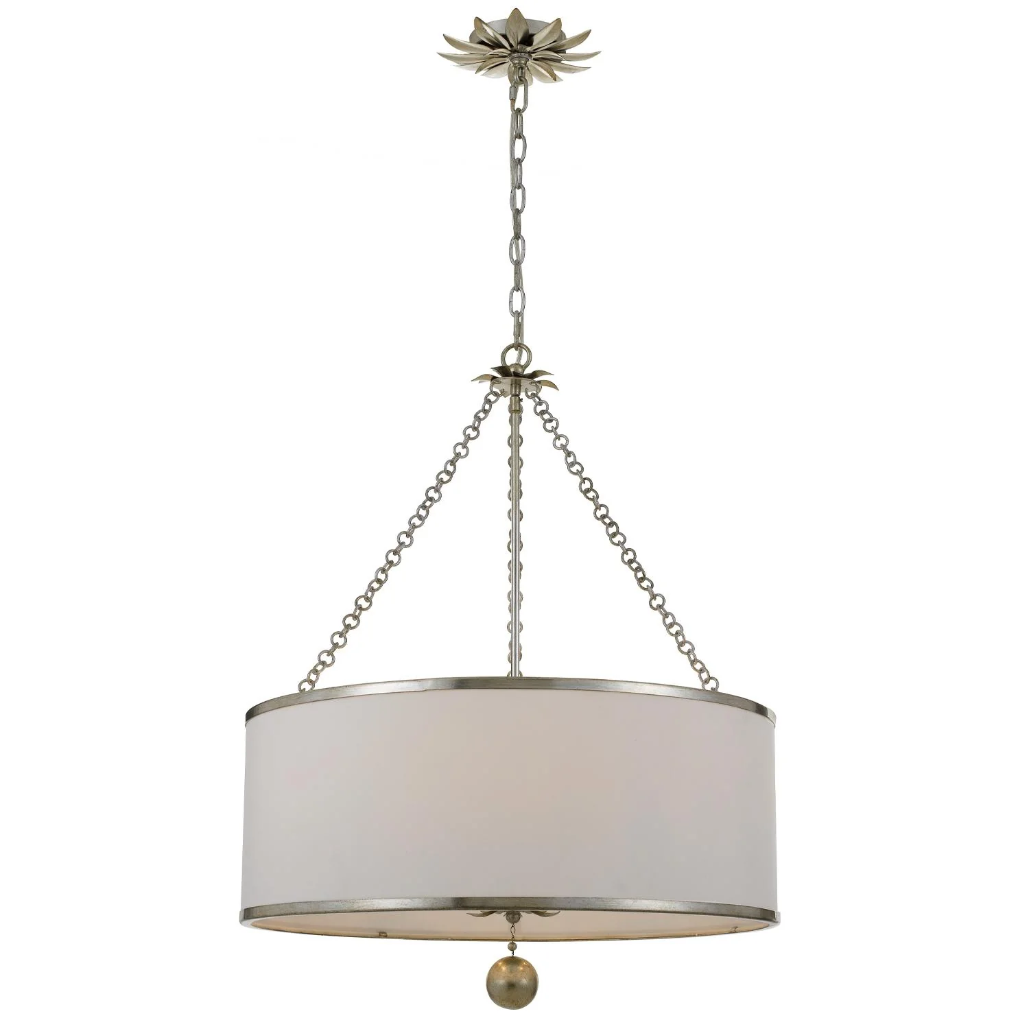 Crystorama Broche 24'' Antique Silver Chandelier - Image 3