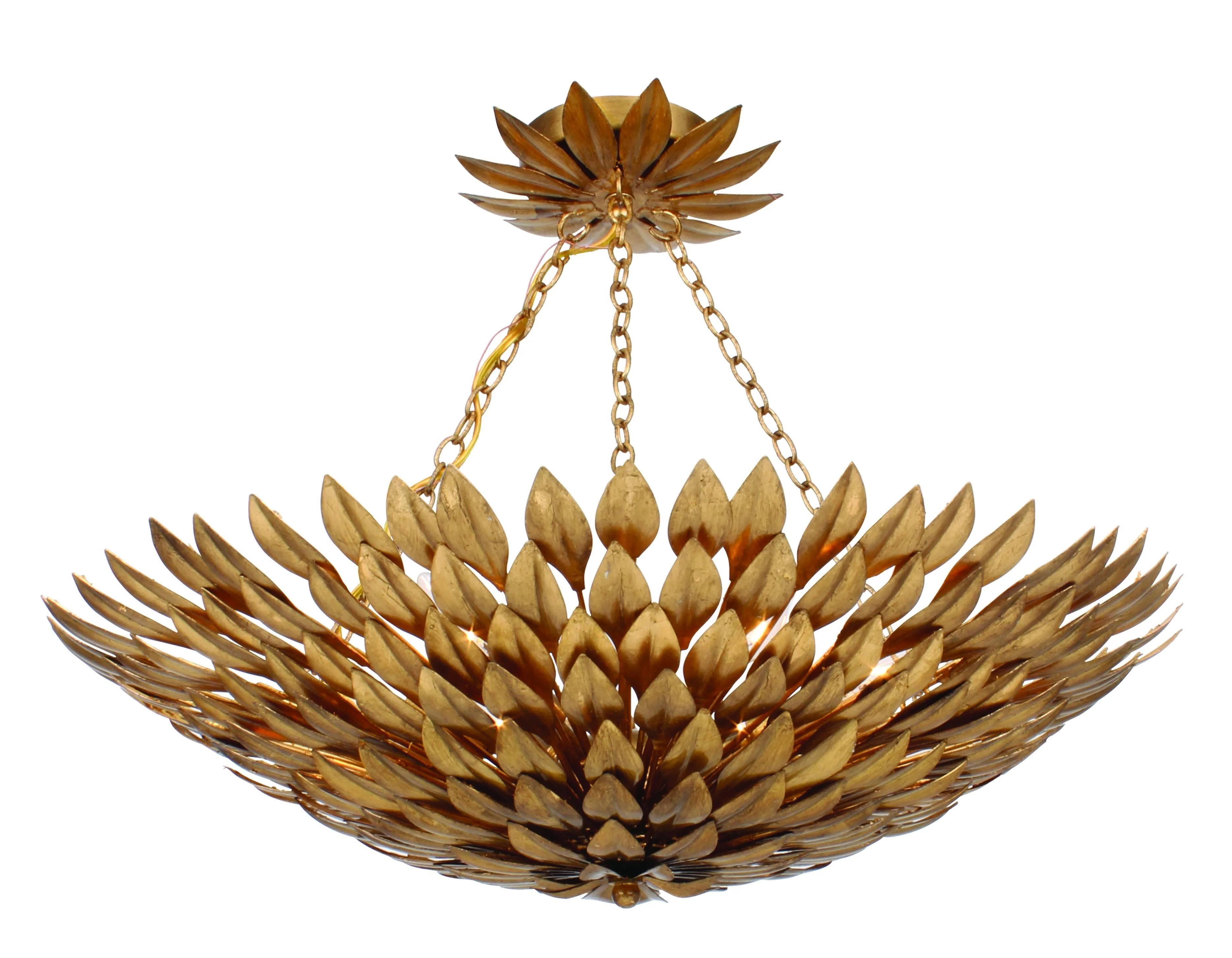 Crystorama Broche 24.5'' Antique Gold Chandelier - Image 4