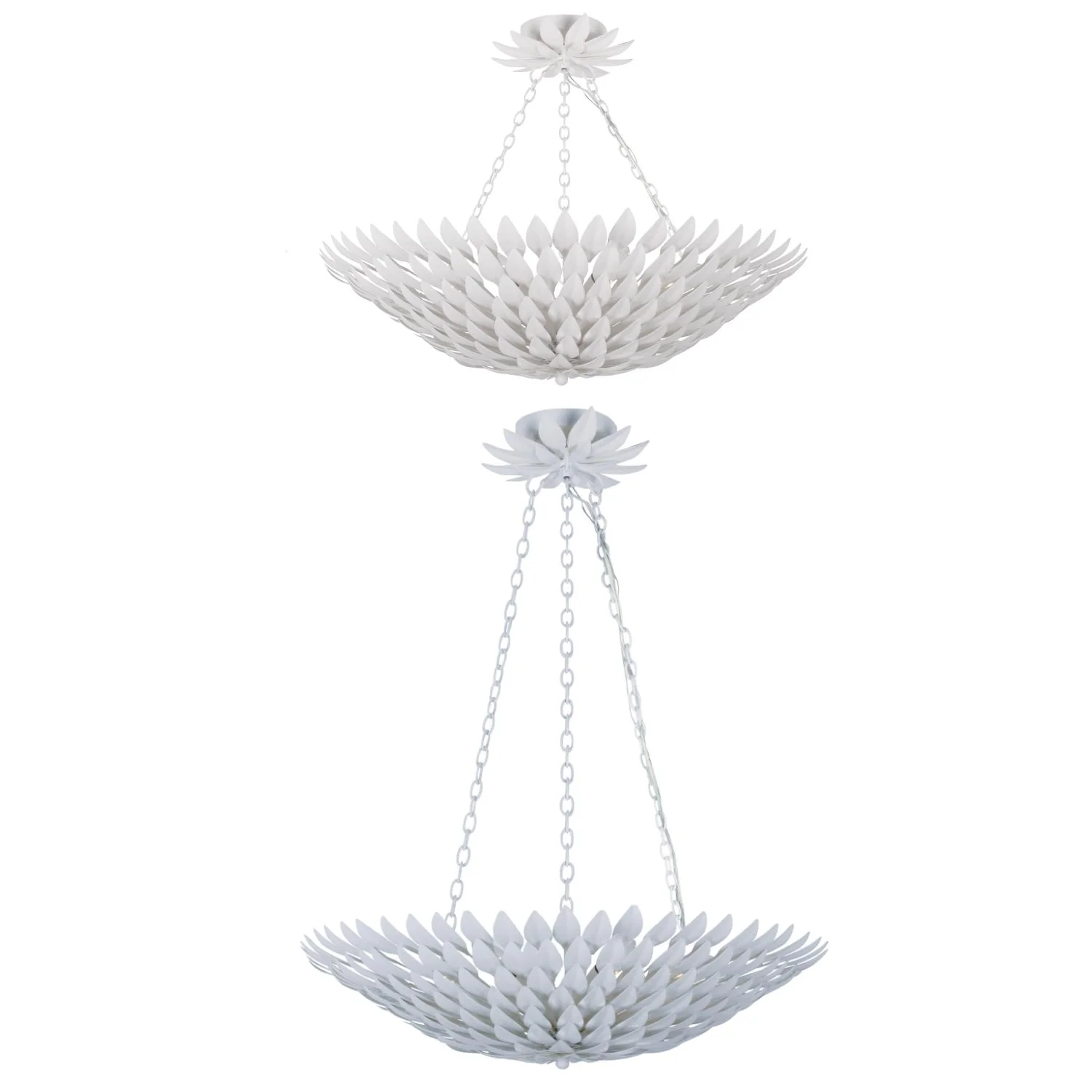 Crystorama Broche 24.5'' Matte White Chandelier - Image 3