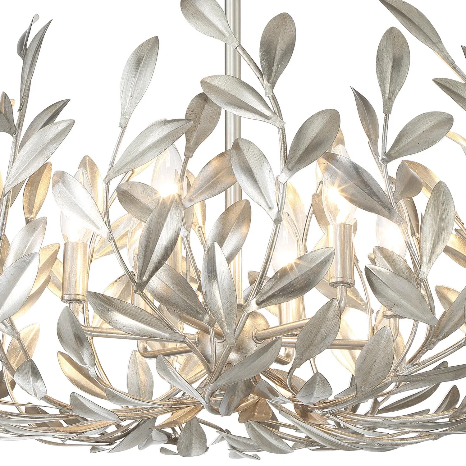Crystorama Broche 27'' Antique Silver Chandelier - Image 3
