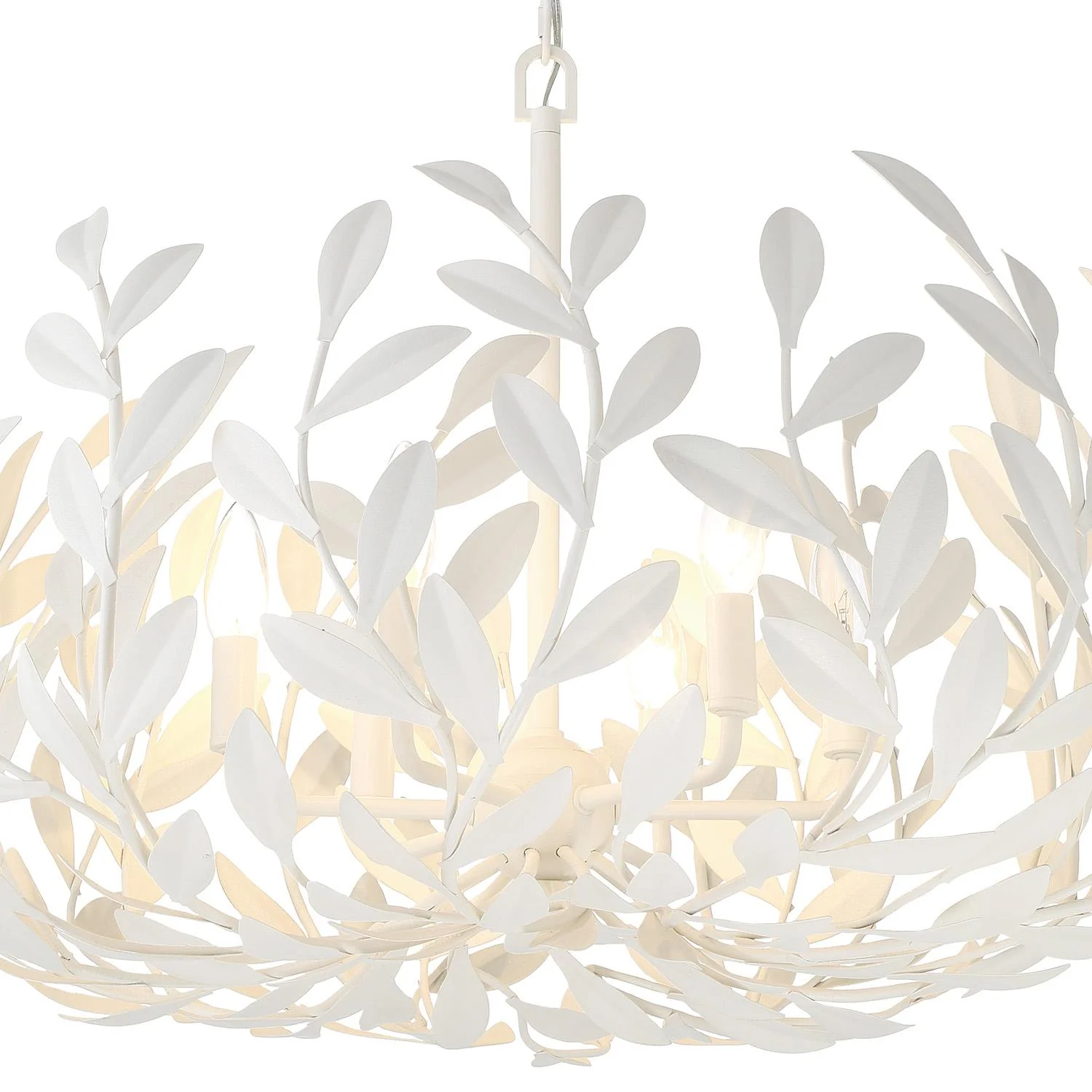 Crystorama Broche 27'' Matte White Chandelier - Image 5