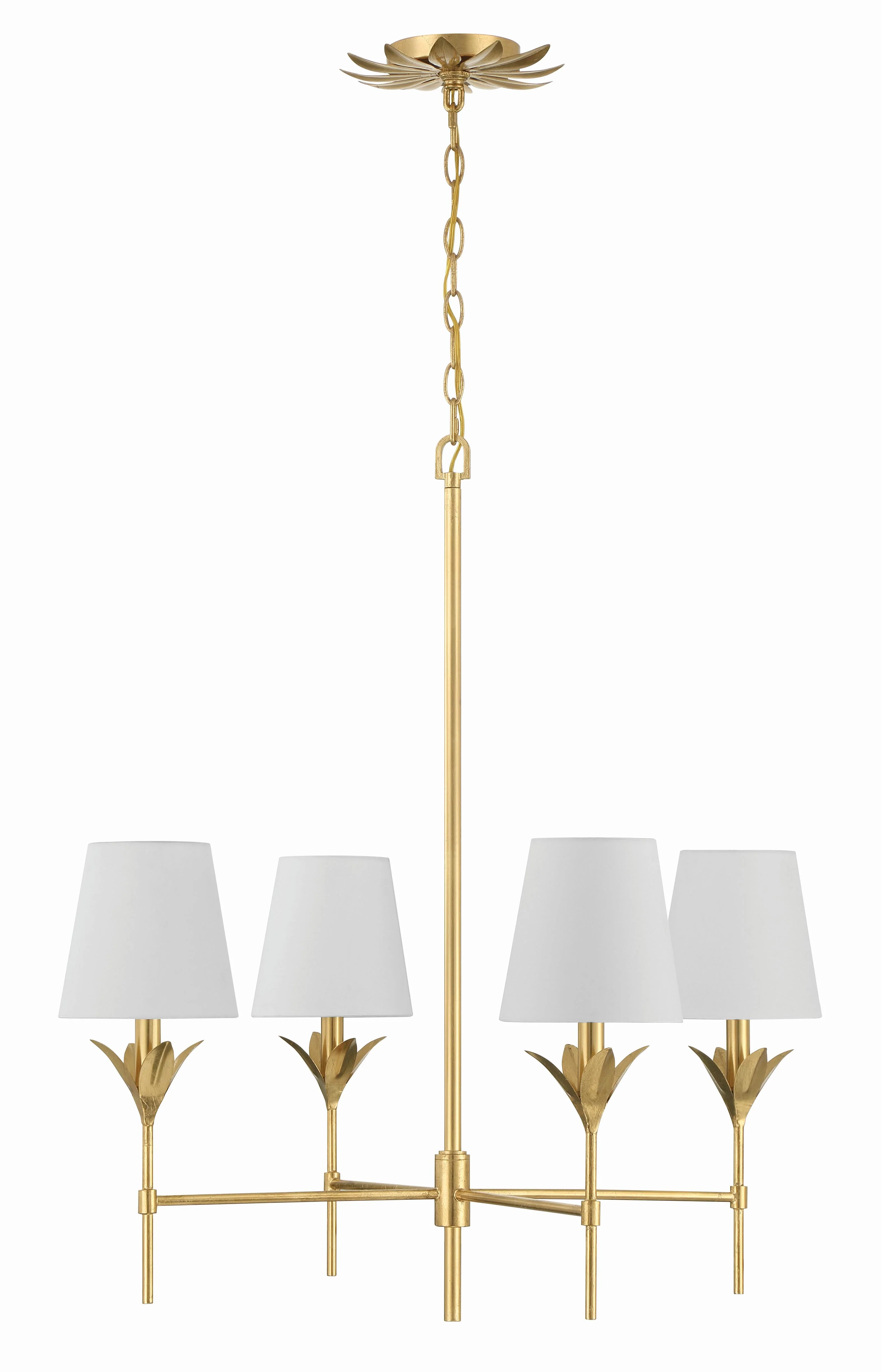 Crystorama Broche 28'' Antique Gold Chandelier - Image 3