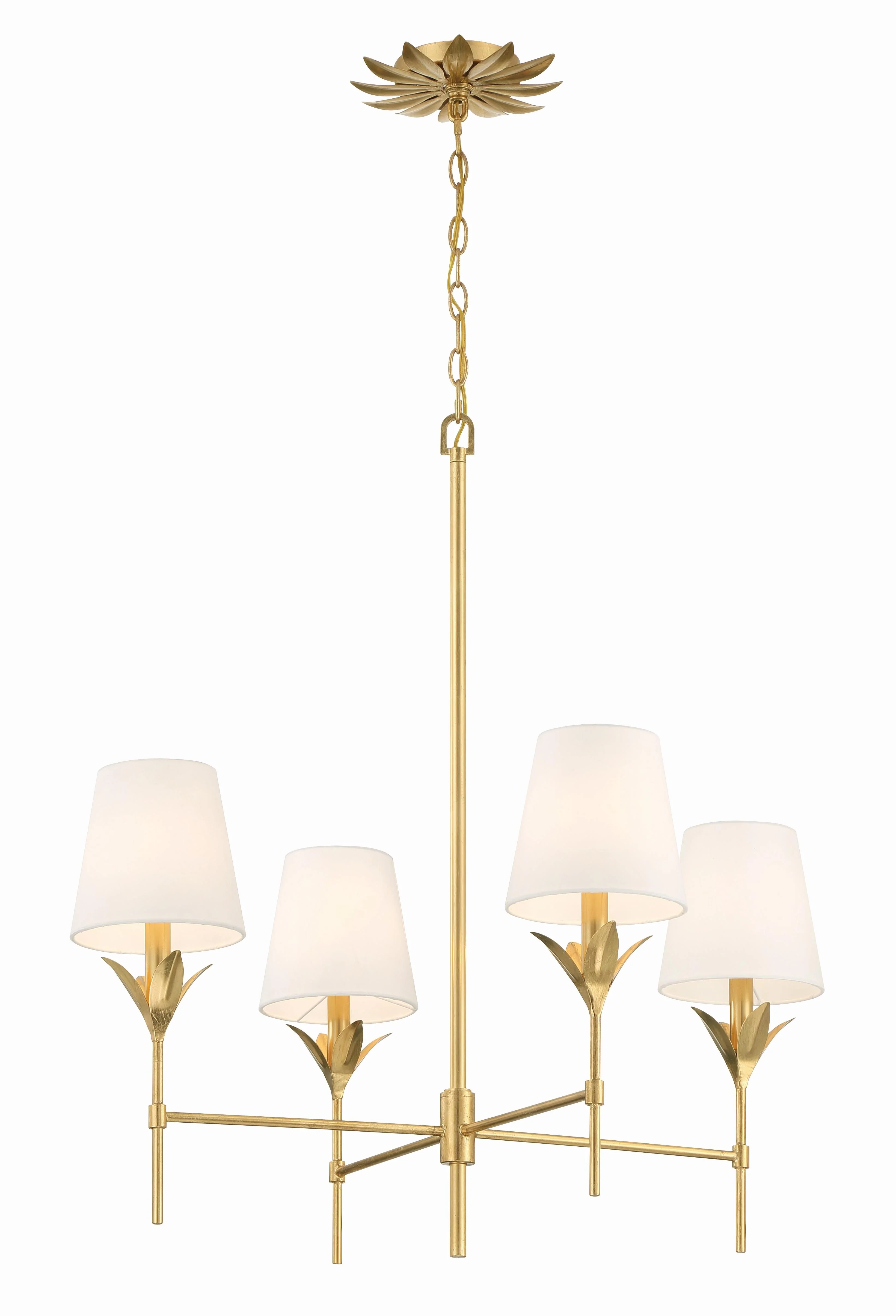 Crystorama Broche 28'' Antique Gold Chandelier - Image 7