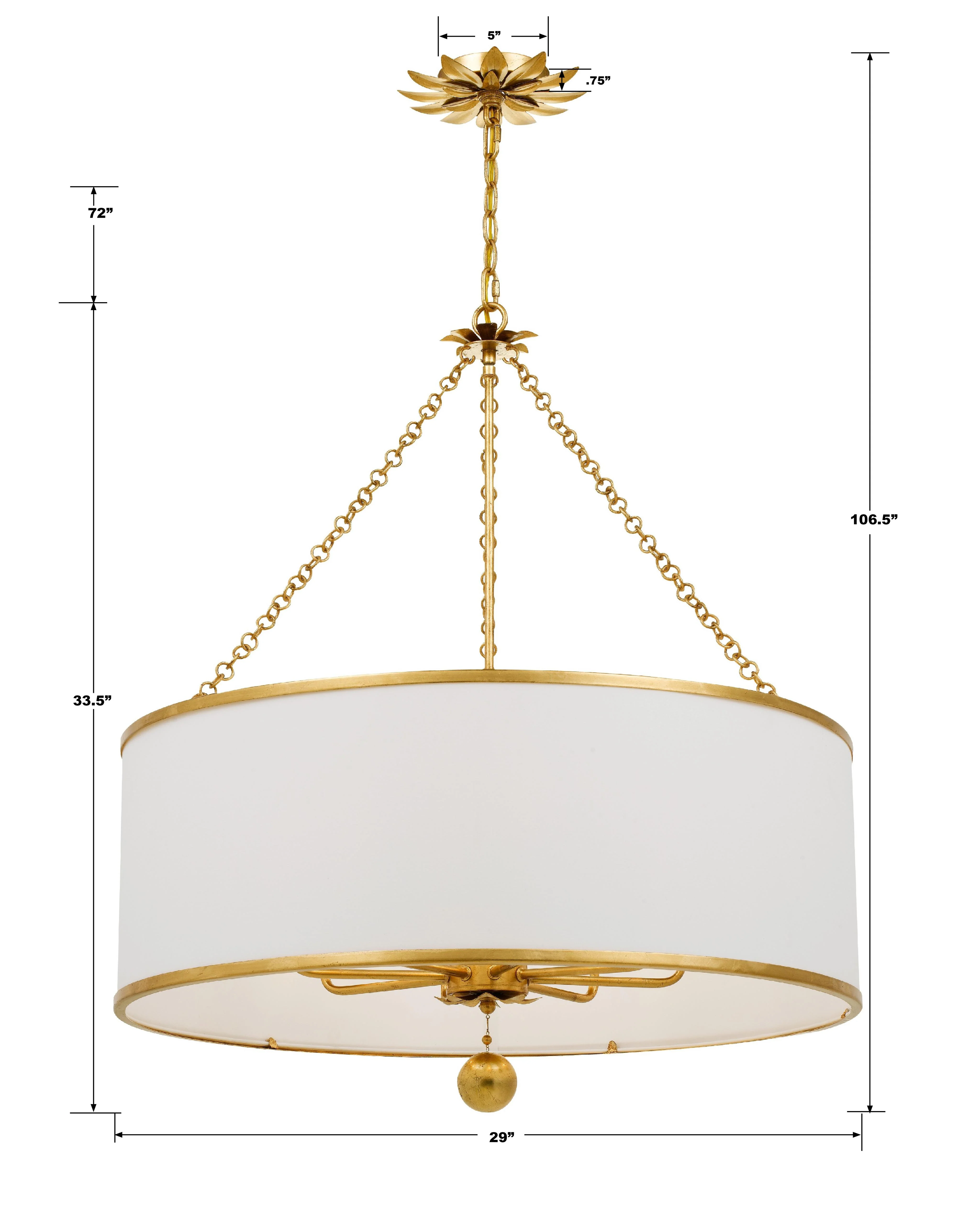 Crystorama Broche 29'' Antique Gold Chandelier - Image 3