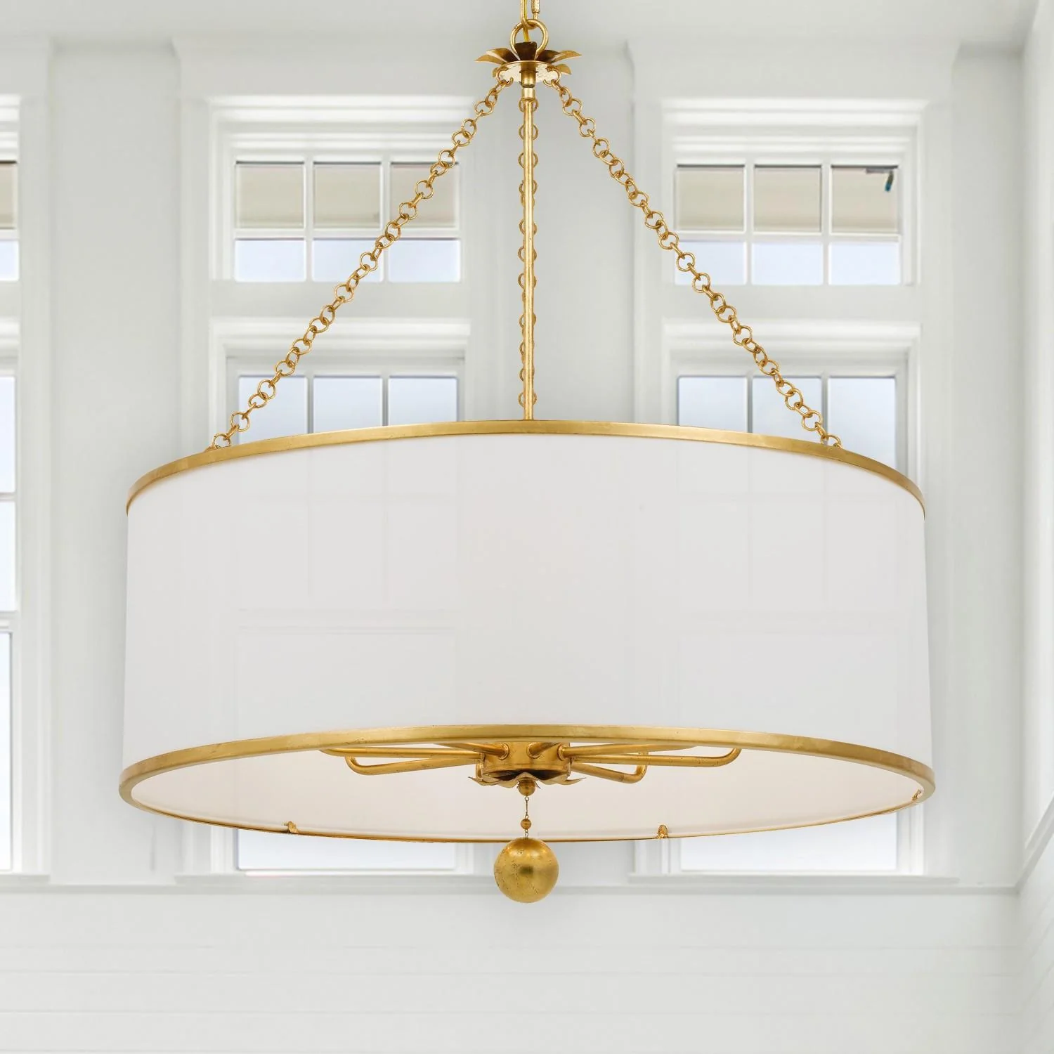 Crystorama Broche 29'' Antique Gold Chandelier - Image 6