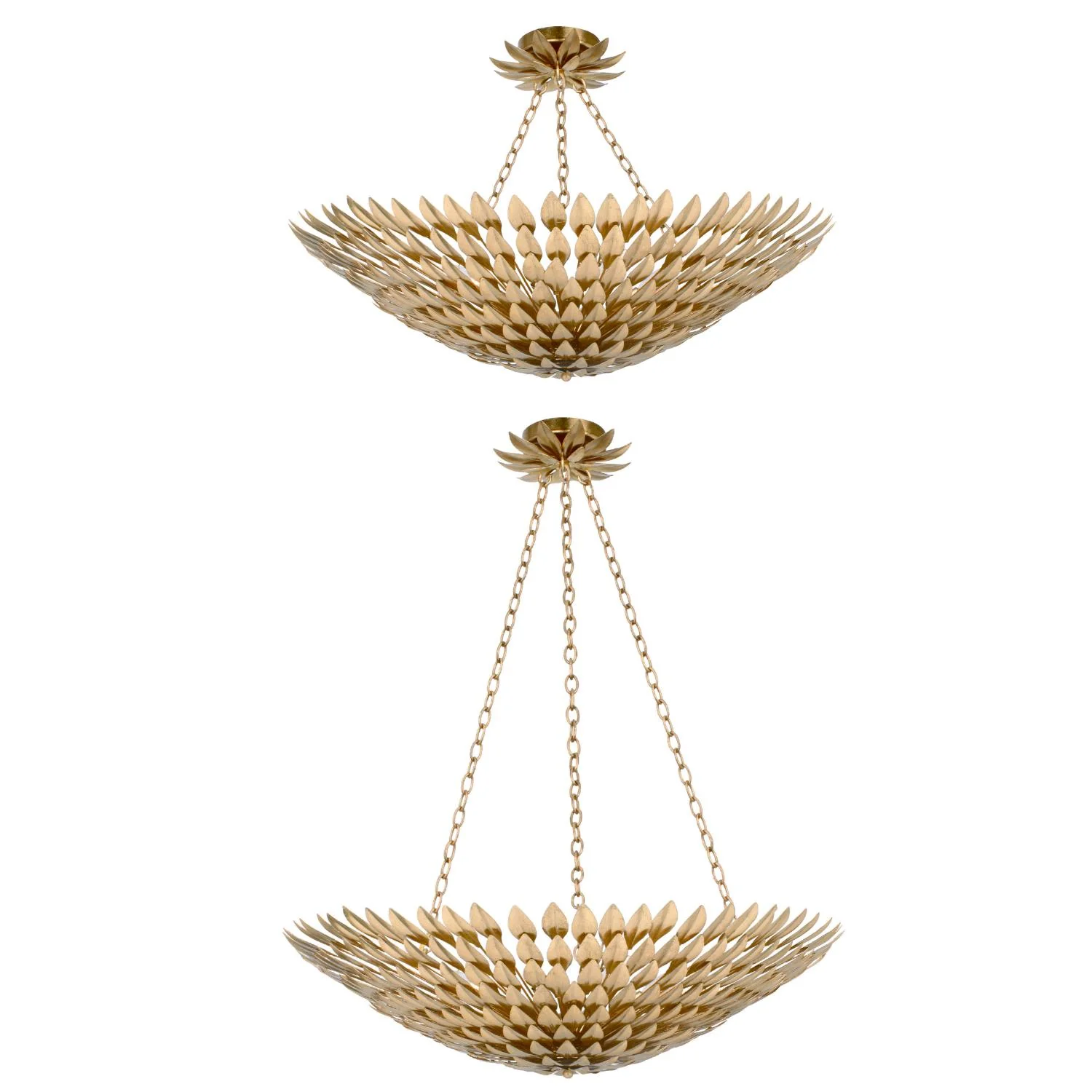 Crystorama Broche 30'' Antique Gold Chandelier - Image 2